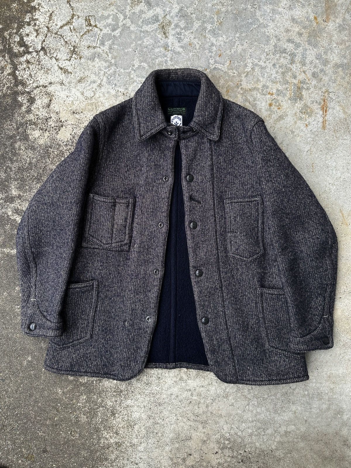 Brown's Beach Jacket Salt Pepper Brown’s Beach Repro Japan made Chore Wool Jacket Size US M / EU 48-50 / 2 - 2 Thumbnail