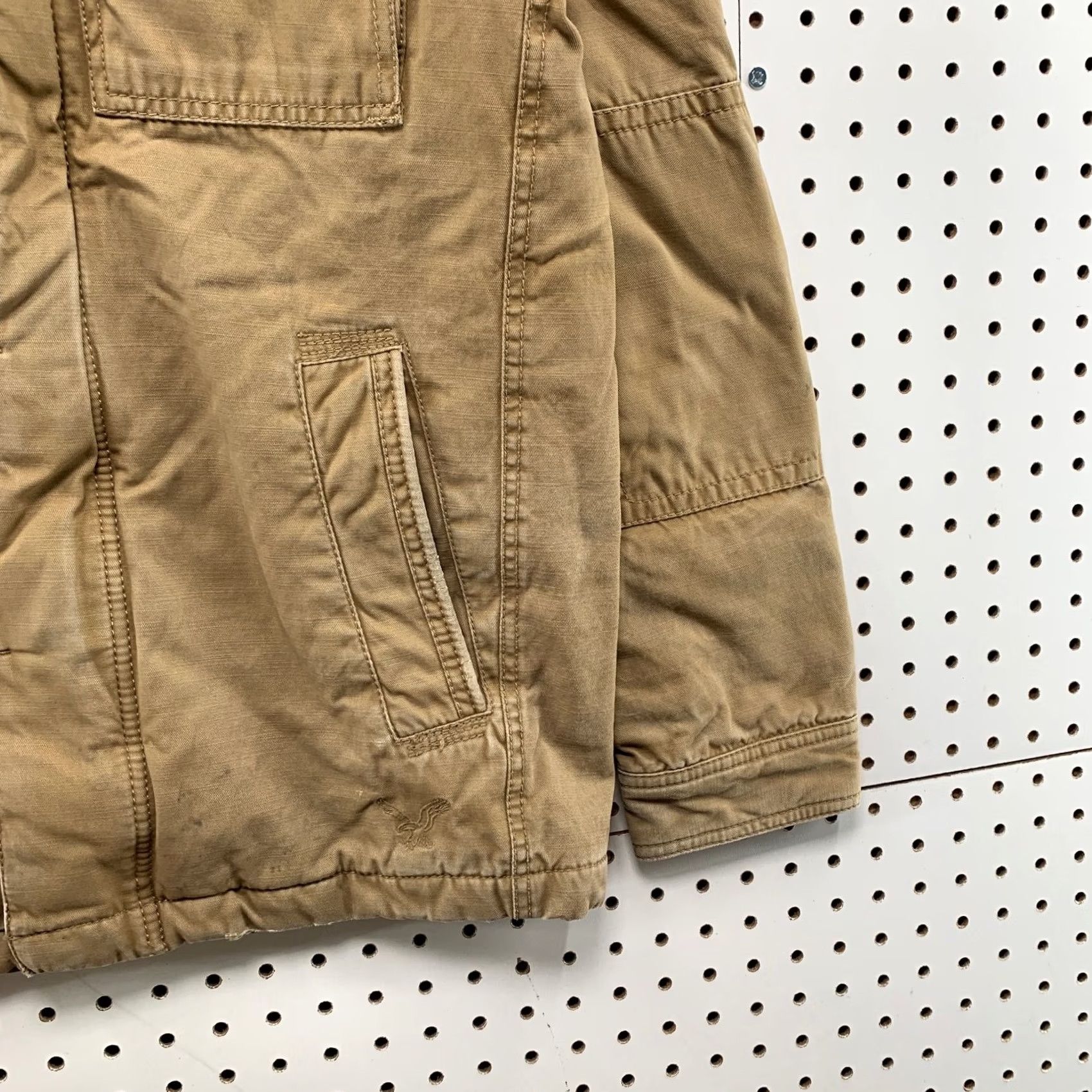 American Eagle Outfitters American Eagle Military Field Jacket Mens S Brown Sherpa Collar Khaki Army Jacket Mens S Brown Size US S / EU 44-46 / 1 - 7 Thumbnail
