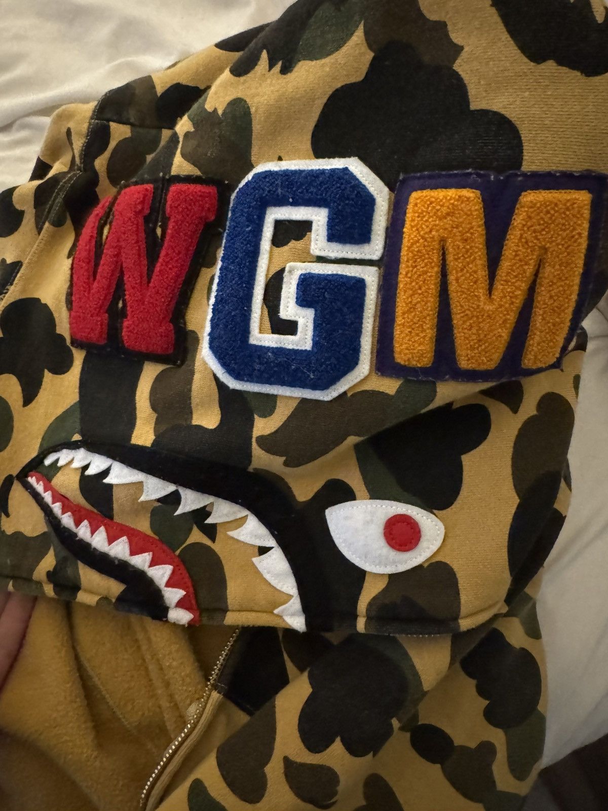 Bape Yellow Camo Bape hoodie Size US L / EU 52-54 / 3 - 4 Thumbnail
