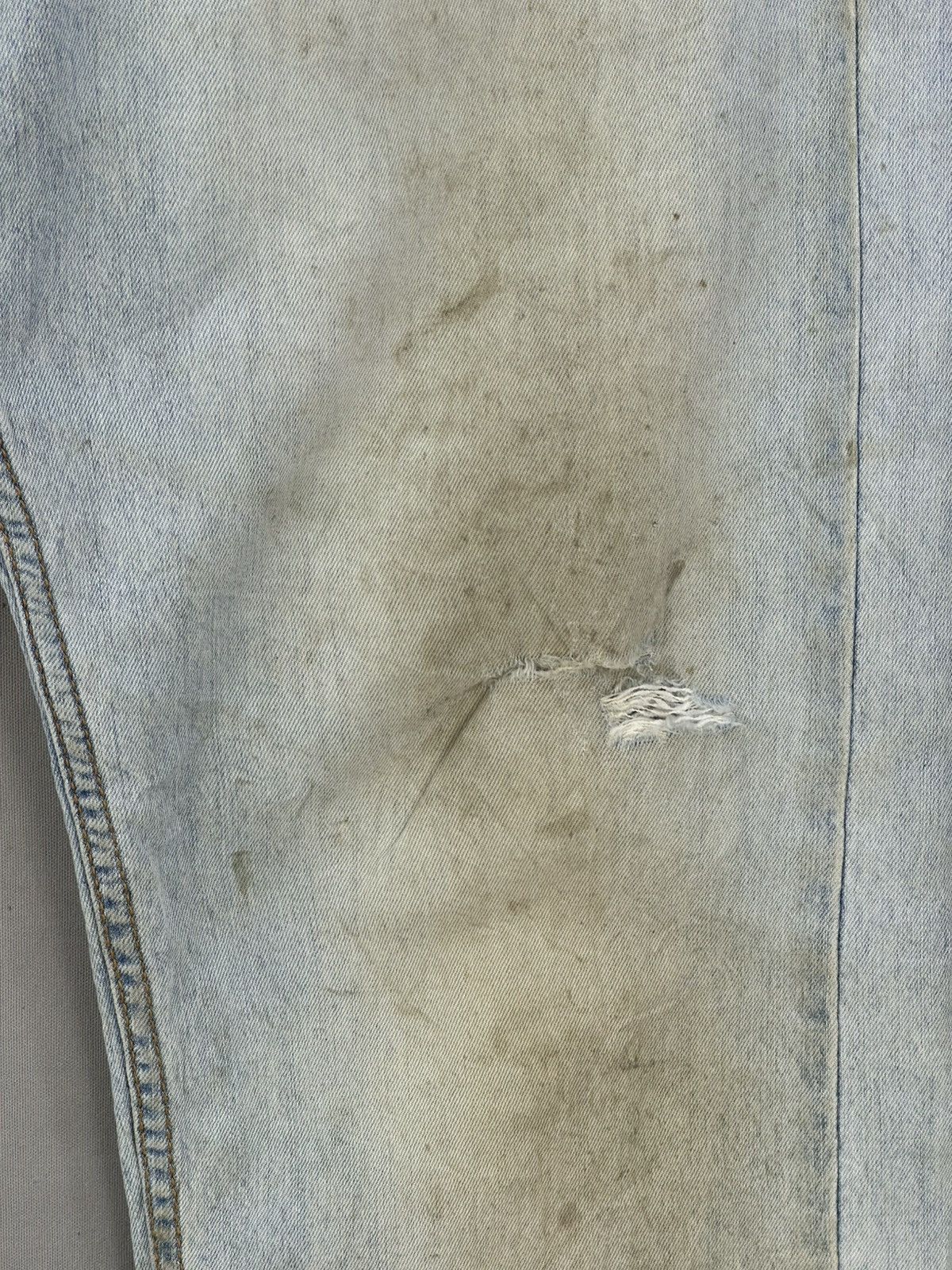 Levi's Levi’s 505 Blank Tab Regular Fit Light Washed Jeans Size US 34 / EU 50 - 11 Thumbnail
