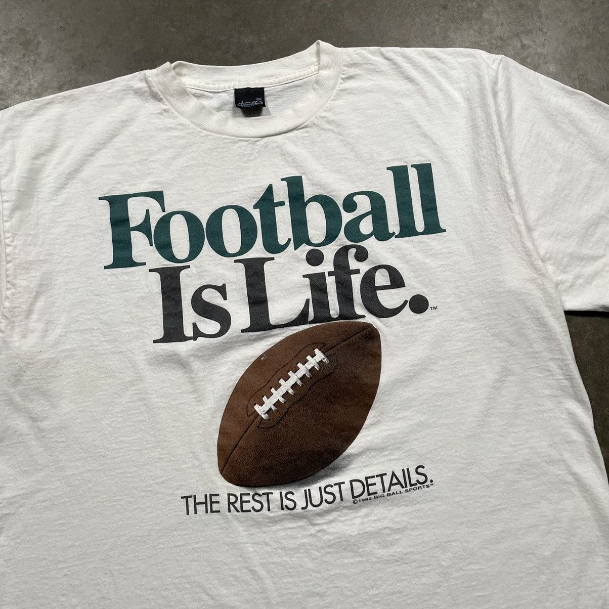 Vintage Vintage 90s Football is Life Tshirt 90s Humor Funny Sports Size US XL / EU 56 / 4 - 3 Thumbnail