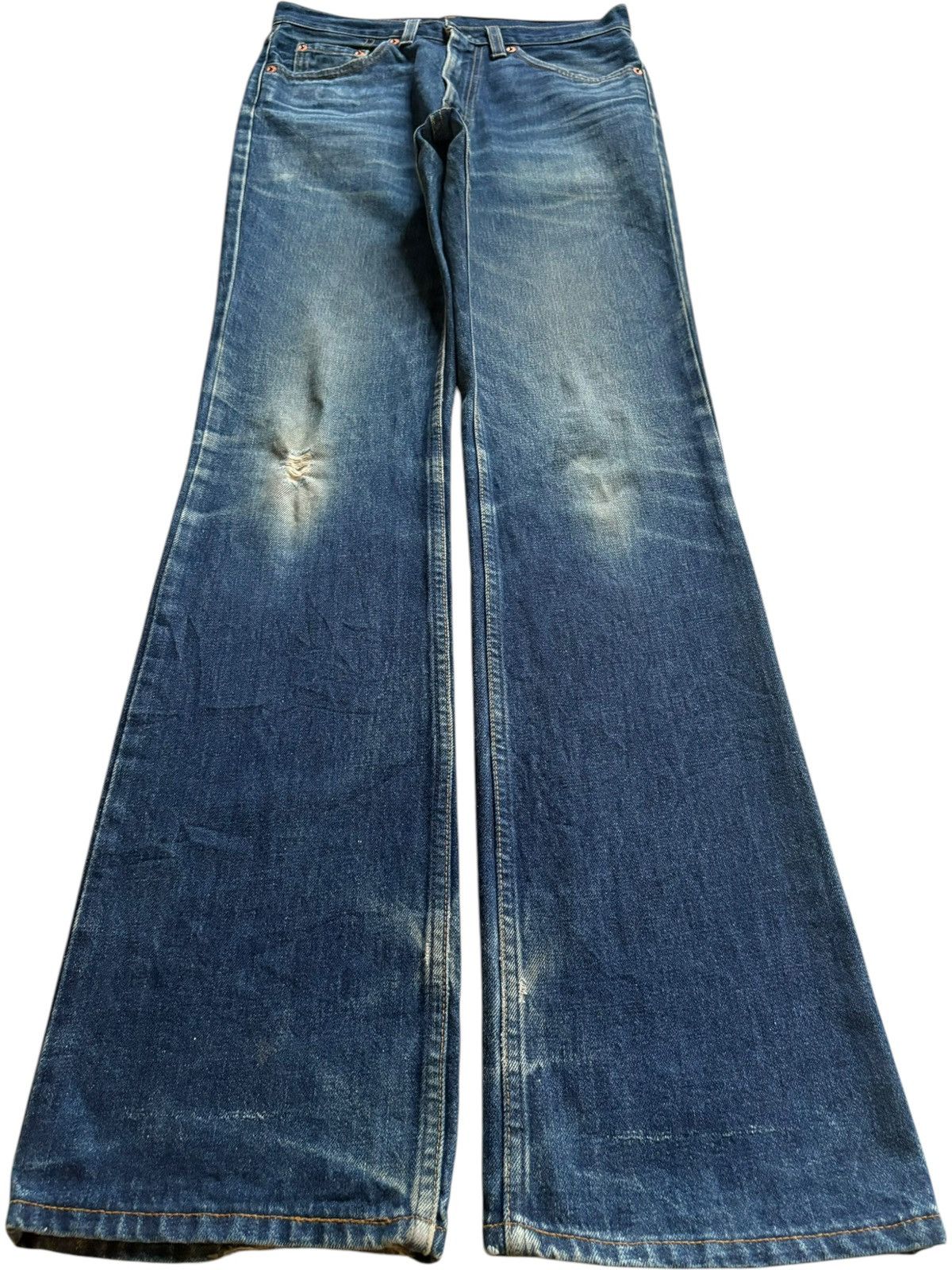 Levi's Vintage 90s Levis 517 Mud Wash Distressed Flare Jeans Size US 30 / EU 46 - 1 Thumbnail