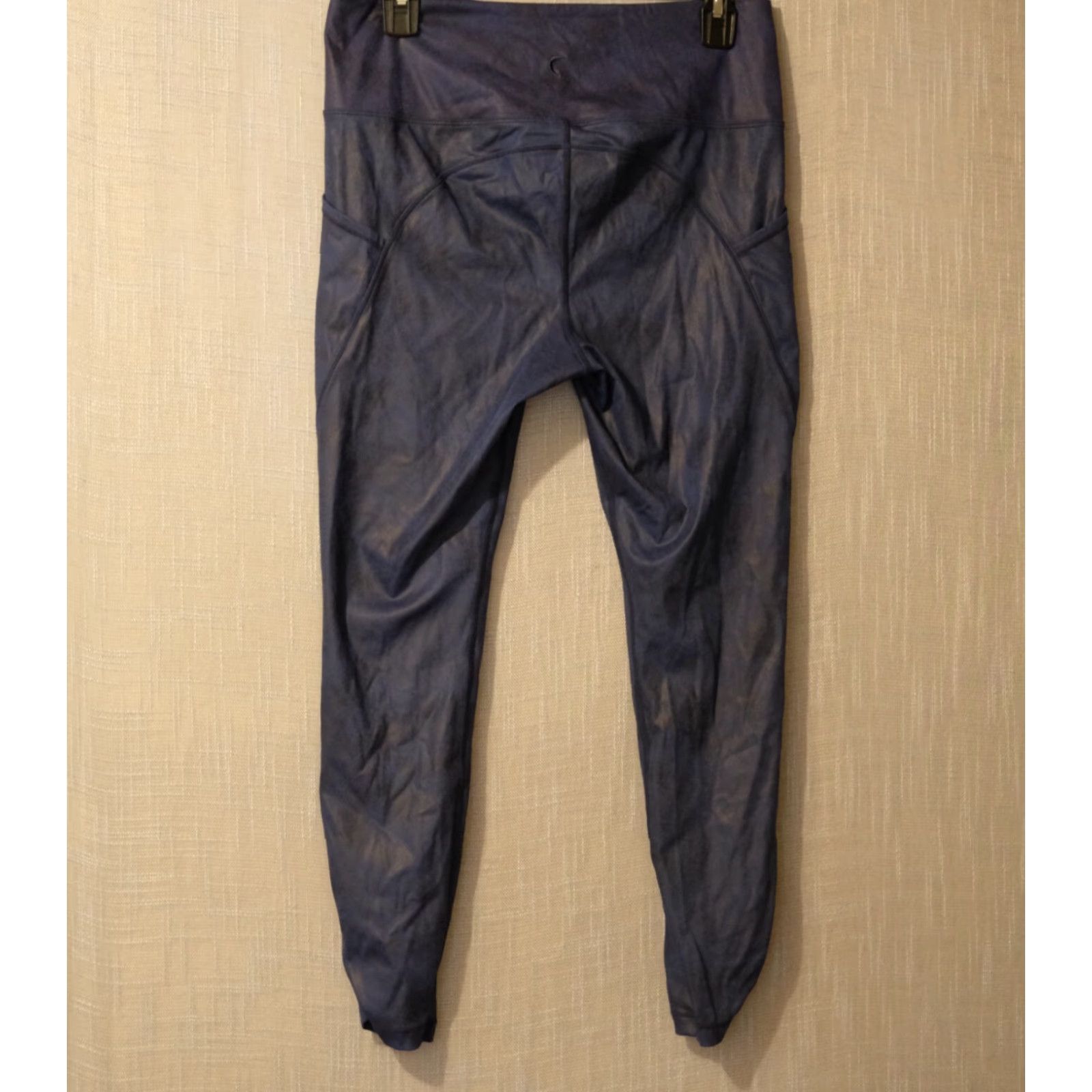 Vintage Zyia Active Cropped Leggings Blue Ruched Cuff Womens 12 Nike Not applicable Size 34" / US 12 / IT 48 - 5 Thumbnail
