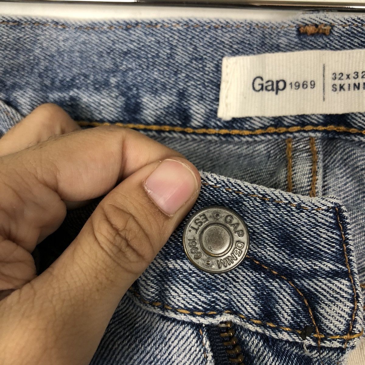 Japanese Brand 🔥90’s Rare Distressed Denim Jeans Vintage Gap 1969 Japan Size US 34 / EU 50 - 12 Thumbnail