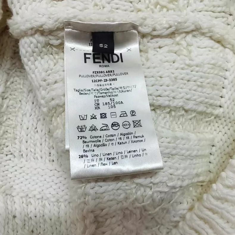 Fendi FENDI Double F Logo Knit Sweater Size US L / EU 52-54 / 3 - 4 Thumbnail