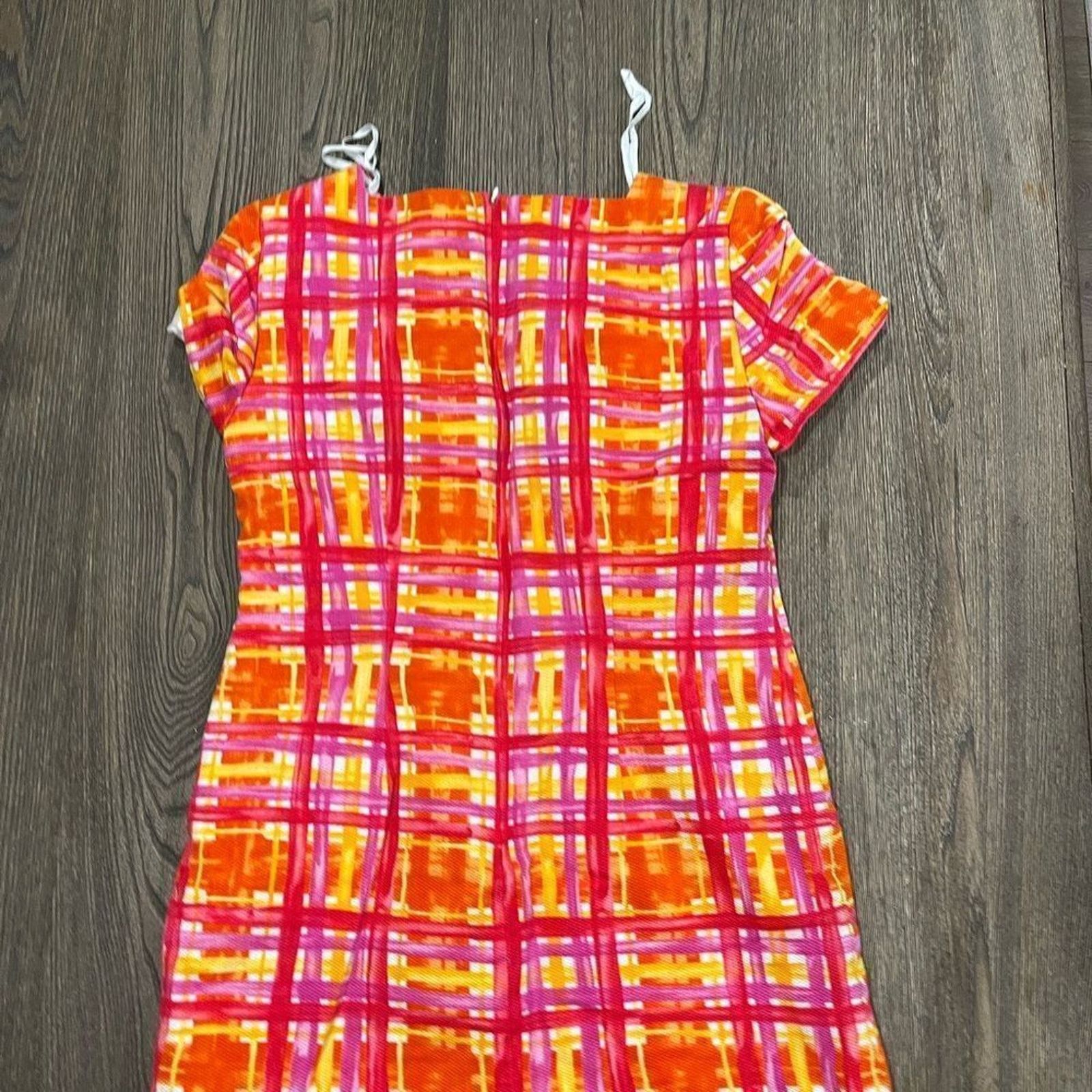 Vintage Jessica Howard Womens Shift Dress Knee Length Cap Sleeve 12 Size XL / US 12-14 / IT 48-50 - 8 Thumbnail