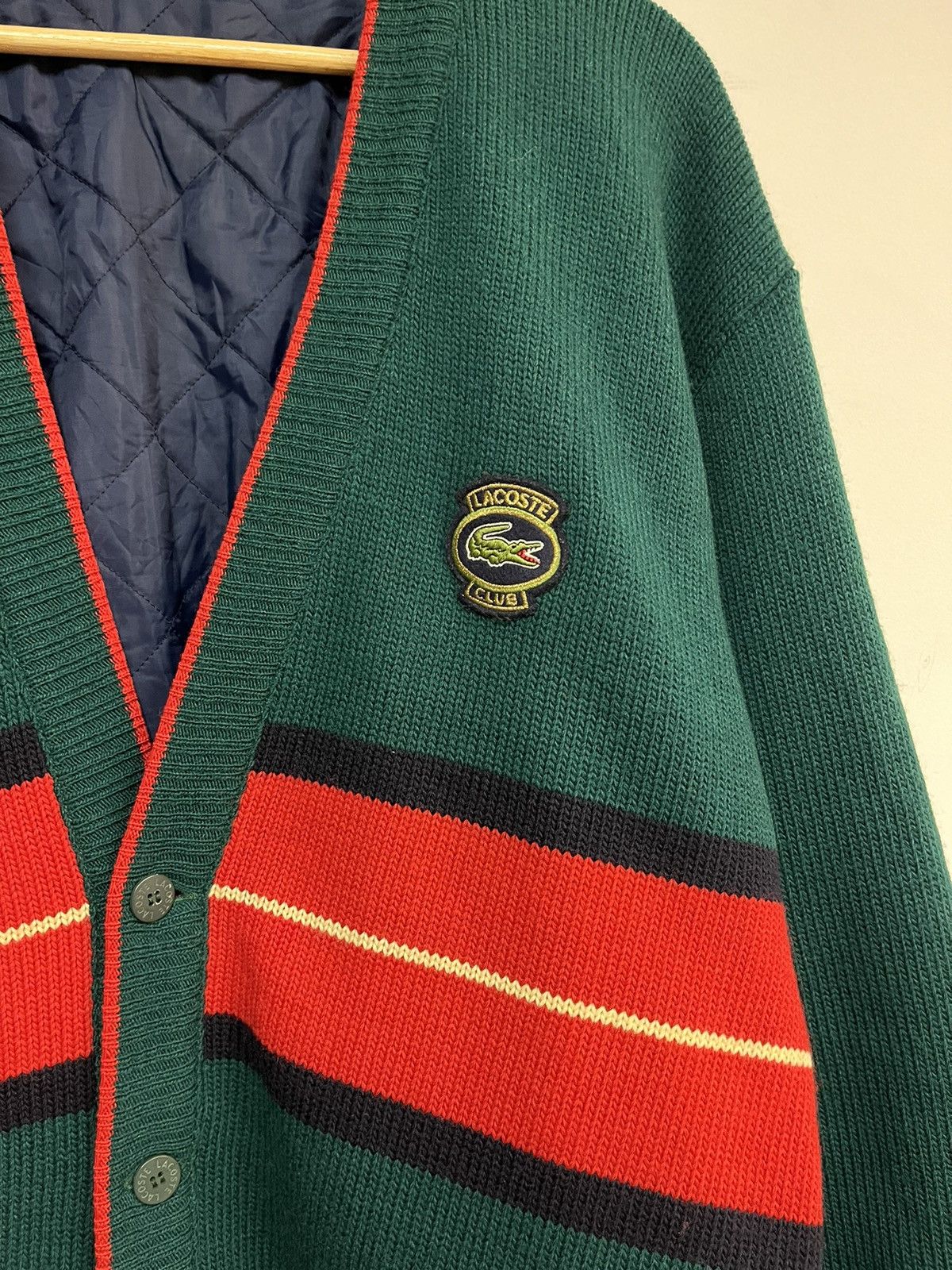 Lacoste 80’s Lacoste Cardigan Sweater Size US XL / EU 56 / 4 - 3 Thumbnail
