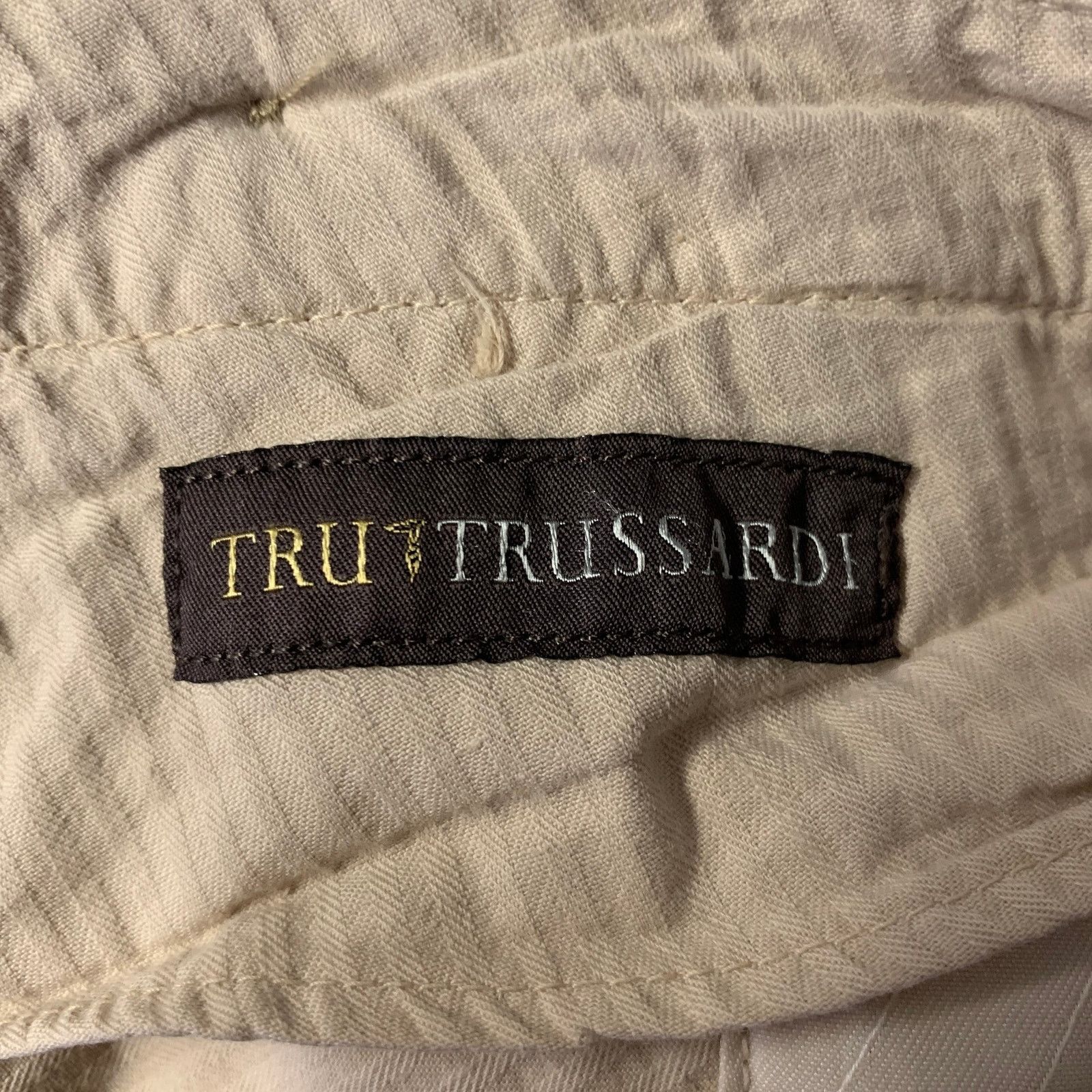 Trussardi TRUSSARDI Size 38 Khaki Straight Casual Pants Size US 38 / EU 54 - 4 Thumbnail