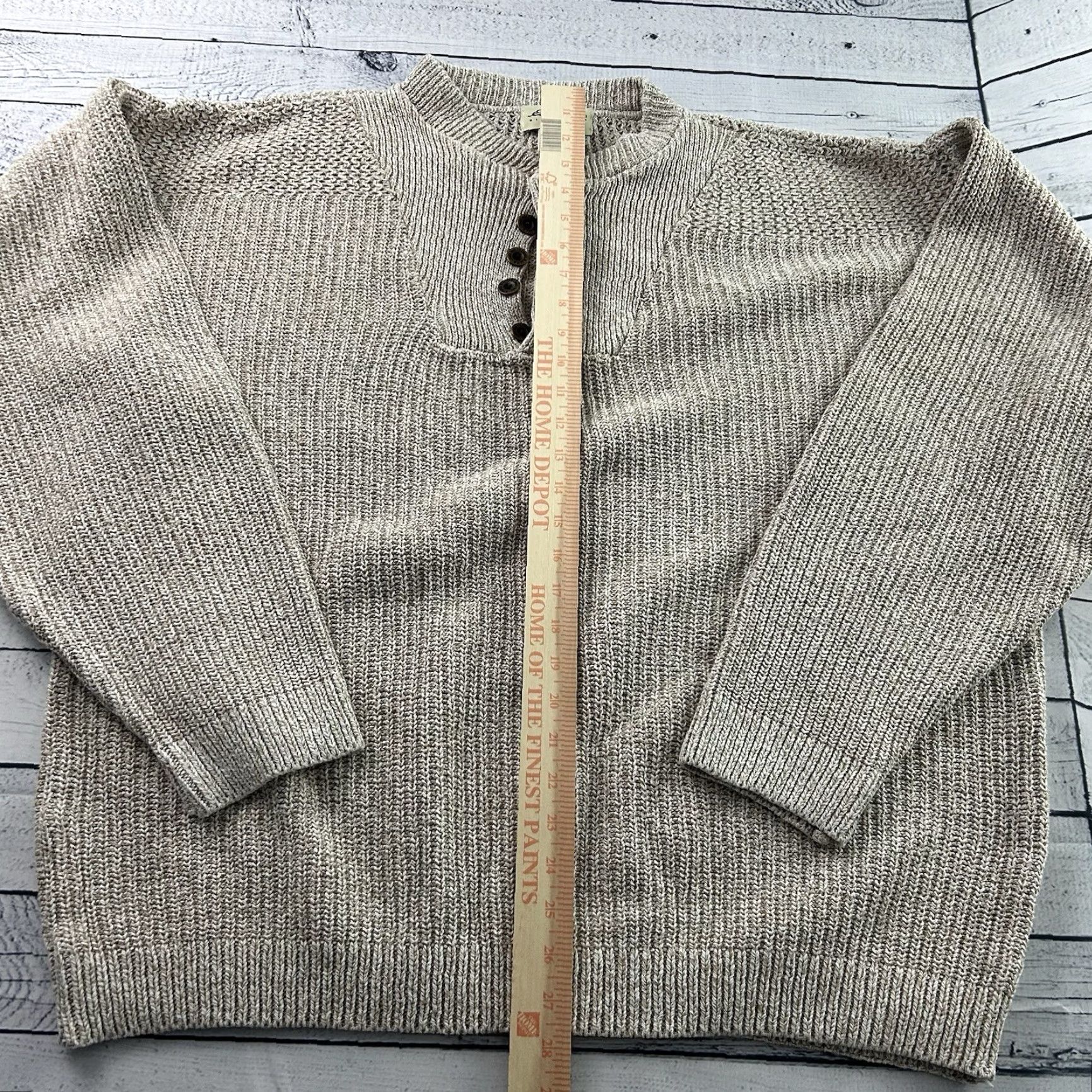 Eddie Bauer Eddie Bauer Heavy Cotton Knit Fisherman's Pullover Sweater Men's L Brown Knit Pullover Cotton Fisherman Sweater Mens L Size US L / EU 52-54 / 3 - 3 Thumbnail
