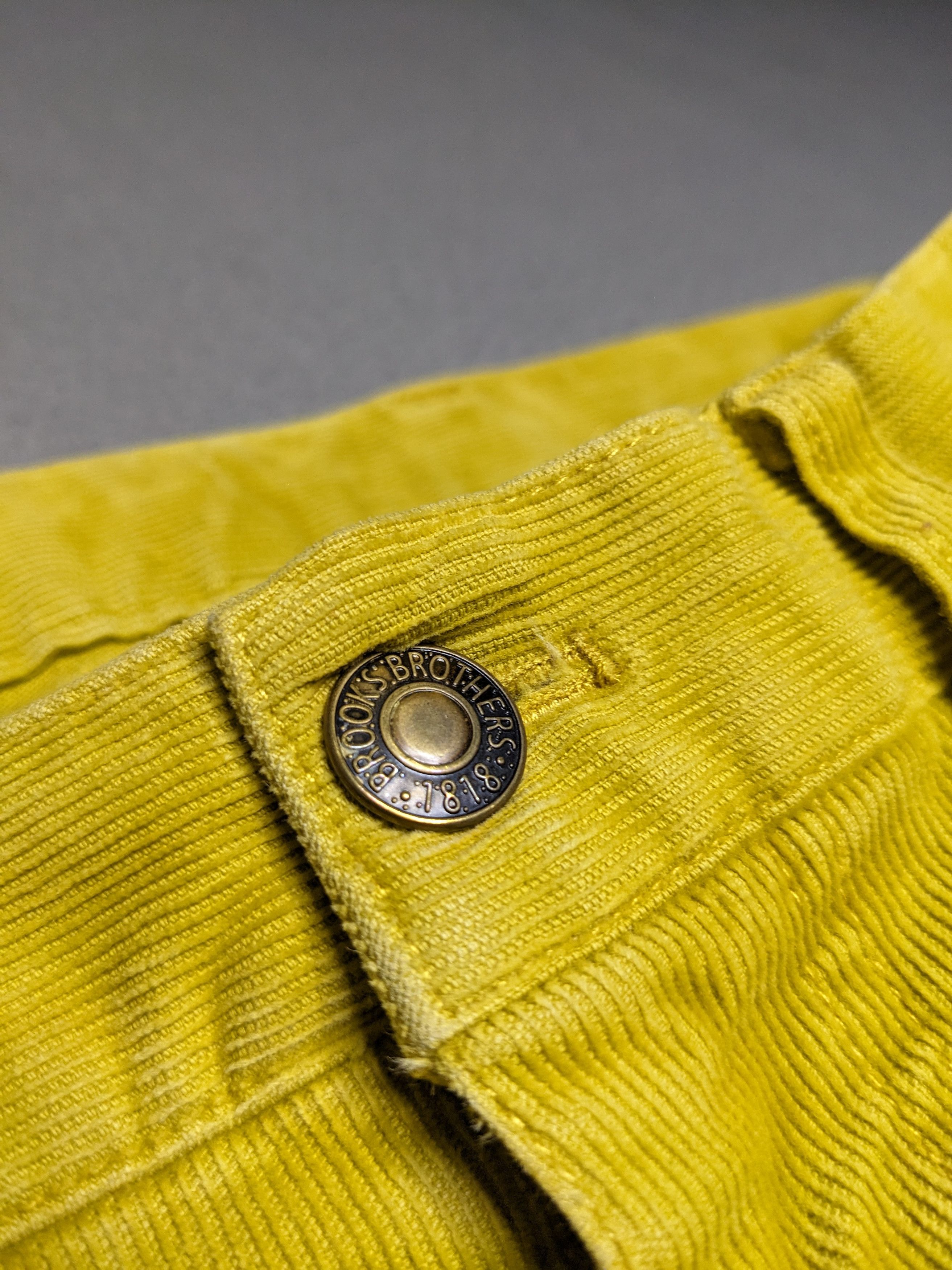 Brooks Brothers Brooks Brothers Mens Corduroy Pants 34x29 Mustard Straight Size US 34 / EU 50 - 7 Thumbnail