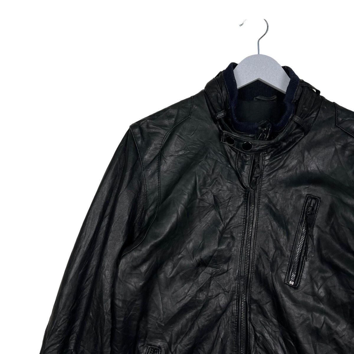 Tornado Mart 🔥 HOUSE OF BLUES LEATHER MOTO RIDER CAFE RACER JACKET Size US M / EU 48-50 / 2 - 7 Thumbnail
