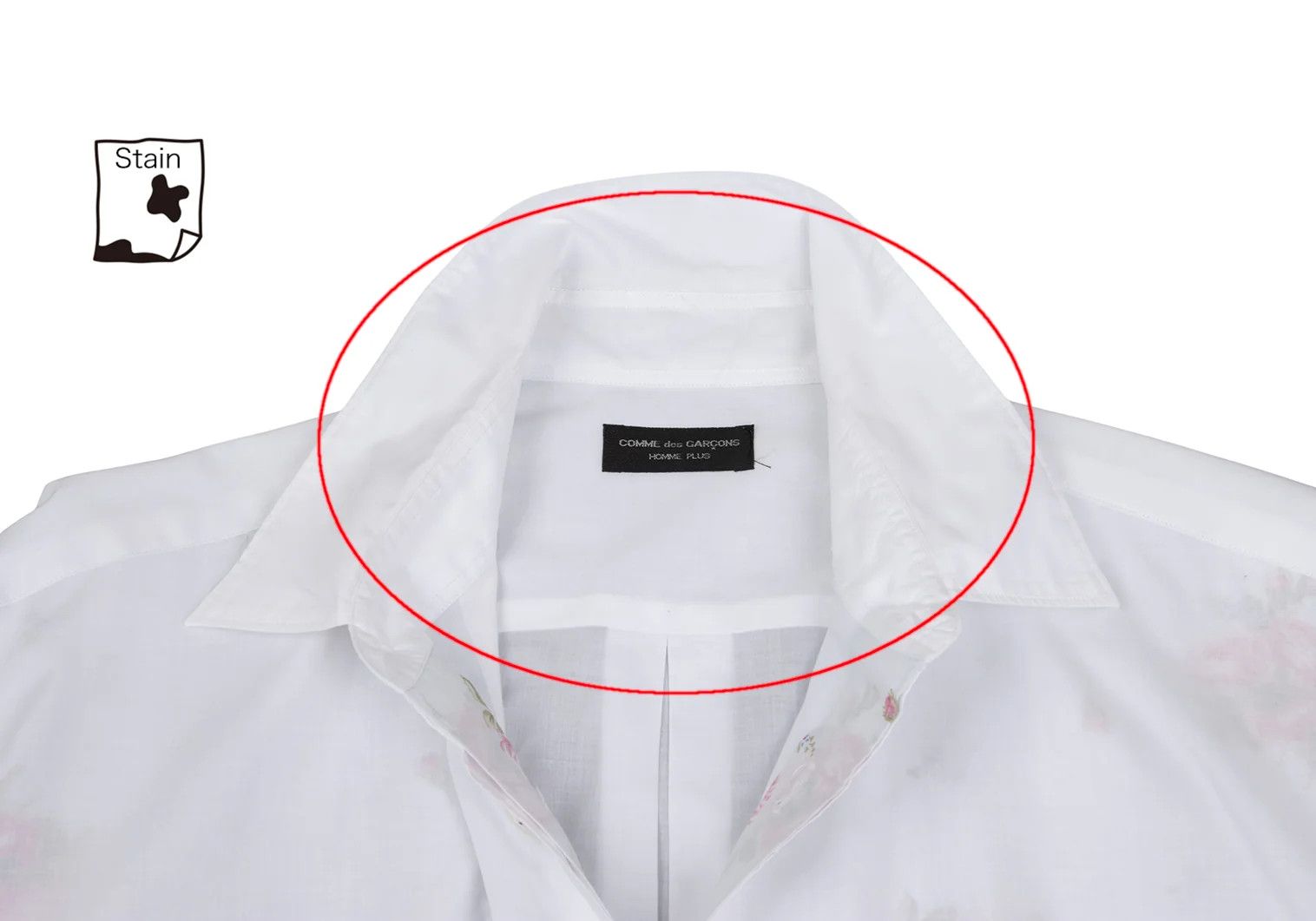 Comme des Garcons Homme Plus Stripe Flower Layered Long Sleeve Shirt Off-white Size M Size US M / EU 48-50 / 2 - 4 Thumbnail