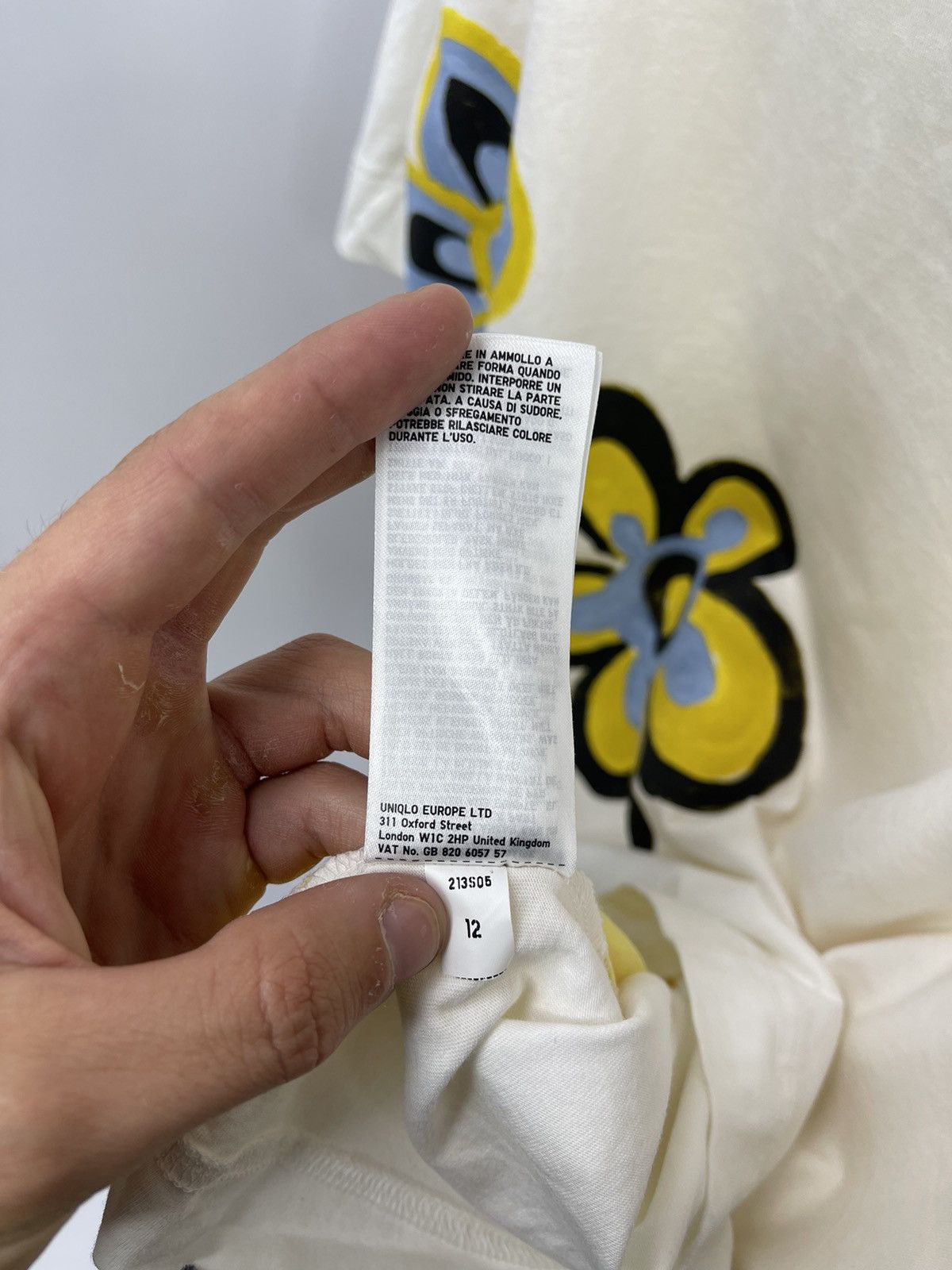 Marni × Uniqlo UNIQLO×MARNI T-shirt Floral pattern Yellow size S JAPAN Size S / US 4 / IT 40 - 7 Thumbnail