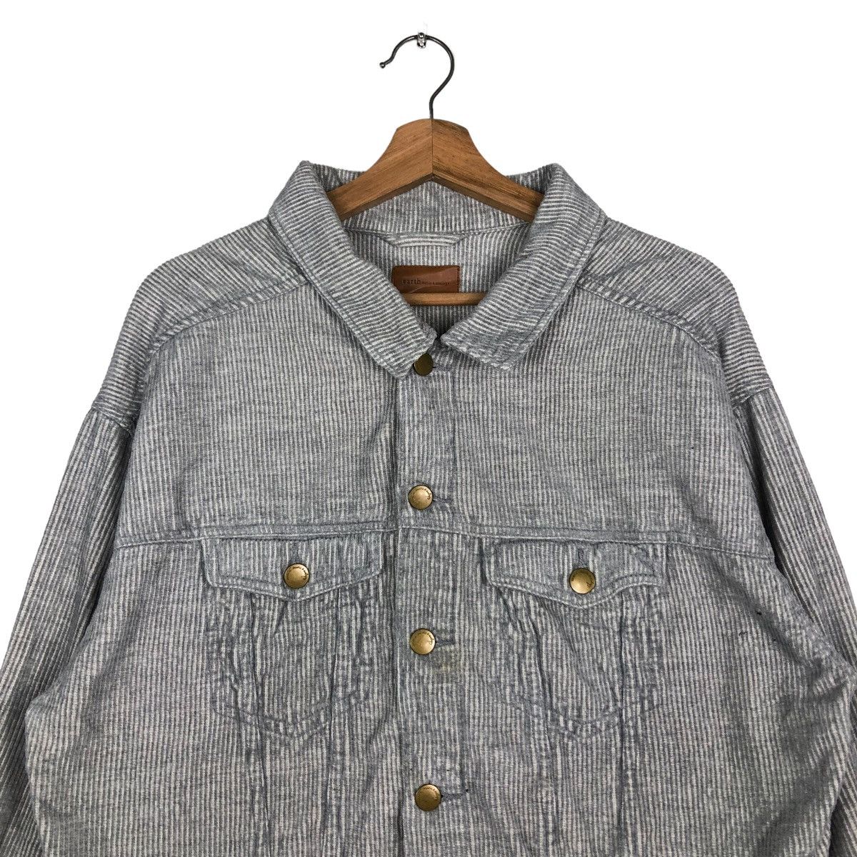 Hysteric Glamour 🔥CROPPED HICORY CHORE JACKET BIKER EARTH MUSIC & ECOLOGY Size US M / EU 48-50 / 2 - 3 Thumbnail