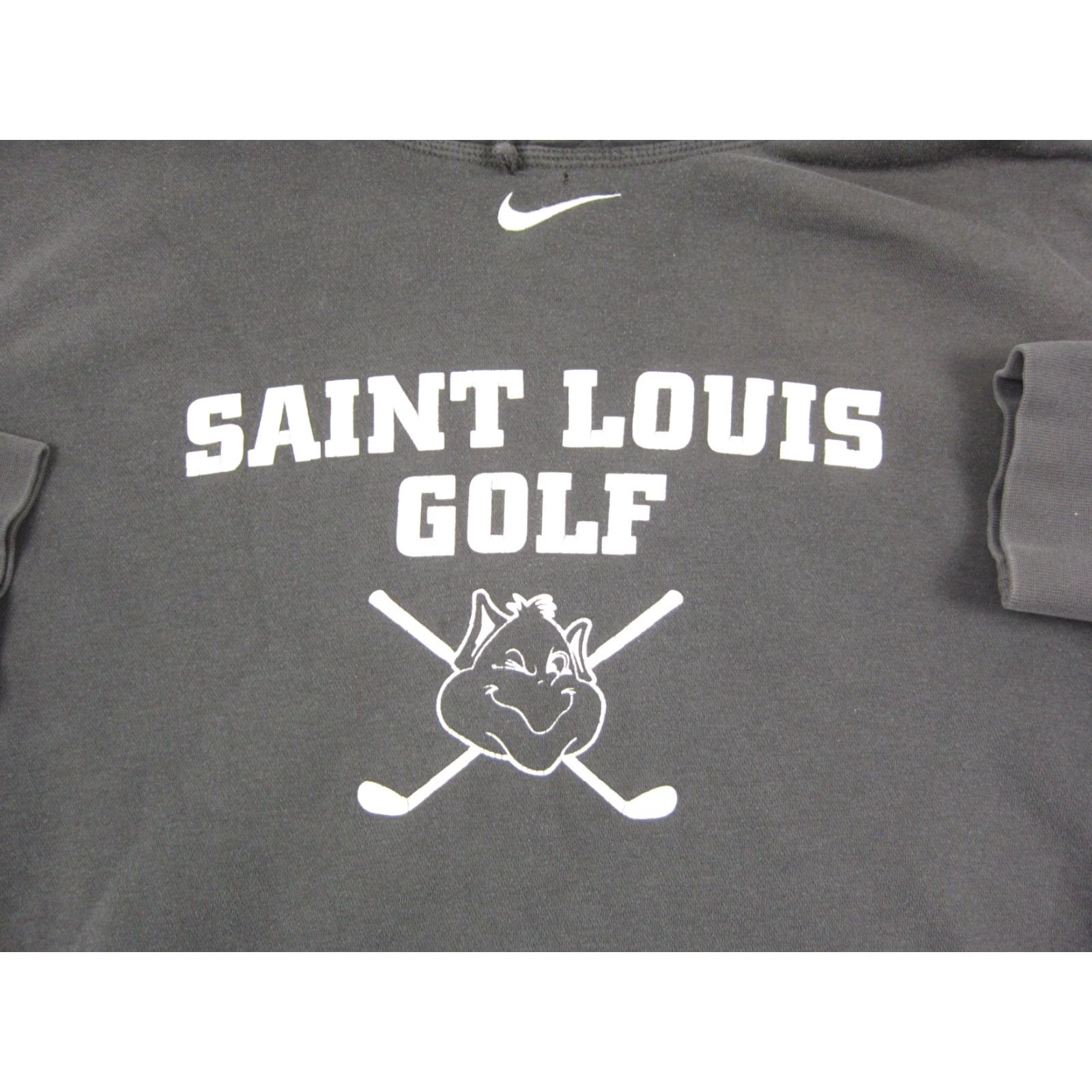 Nike Nike Hoodie Mens 2XL Gray Sweatshirt Pullover Swoosh Golf Gym & Training 90s Vintage No Size US XXL / EU 58 / 5 - 2 Thumbnail