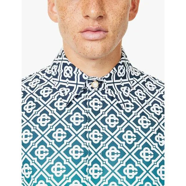 Casablanca o1mle0326 Classic Shirt Midnight Gradient in Blue Size US XXL / EU 58 / 5 - 5 Thumbnail