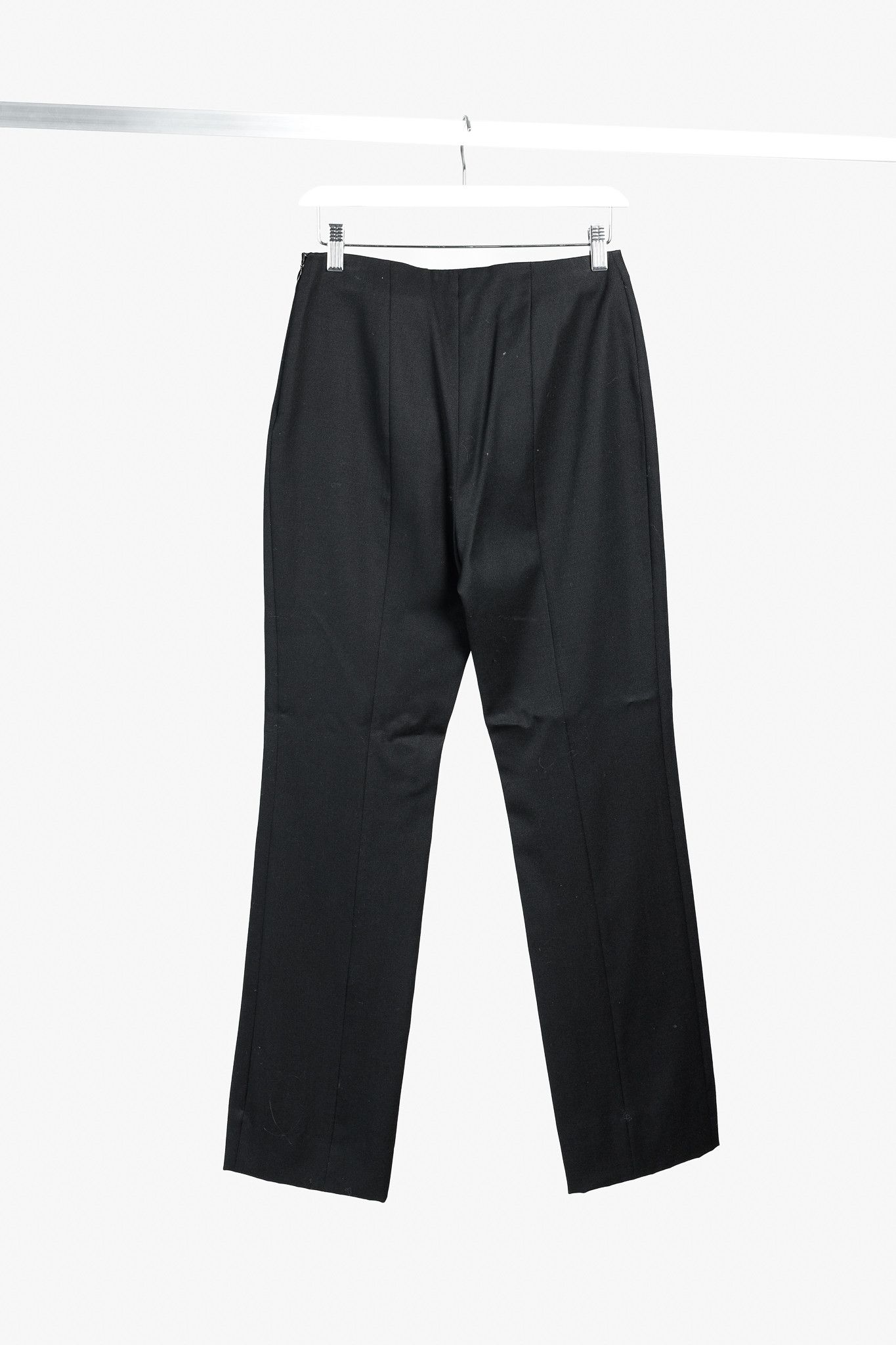 Emporio Armani Emporio Armani 2005 Vintage Back Seam Black Wool Pants Size 27" / US 4 / IT 40 - 2 Thumbnail