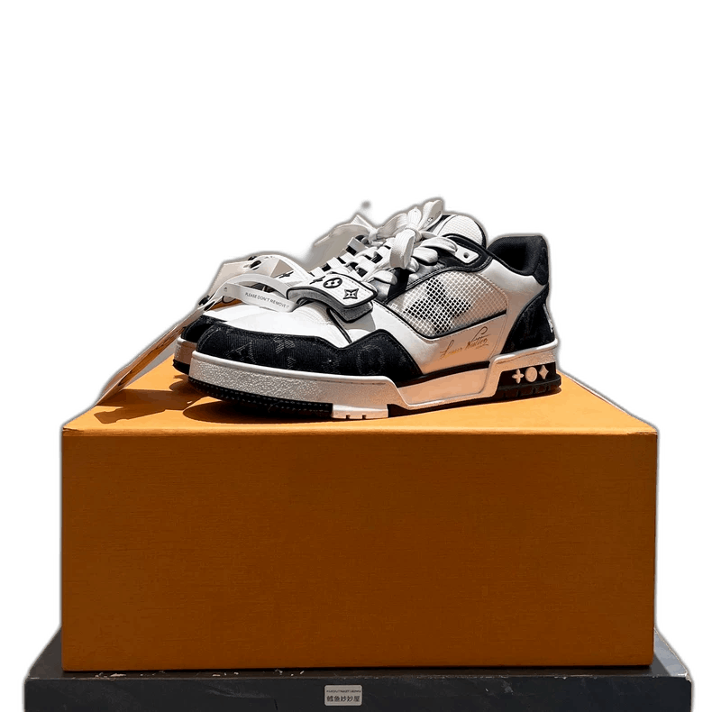Louis Vuitton LV Trainer Black White Sneakers-2508 Size US 7.5 / EU 40-41 - 1 Thumbnail