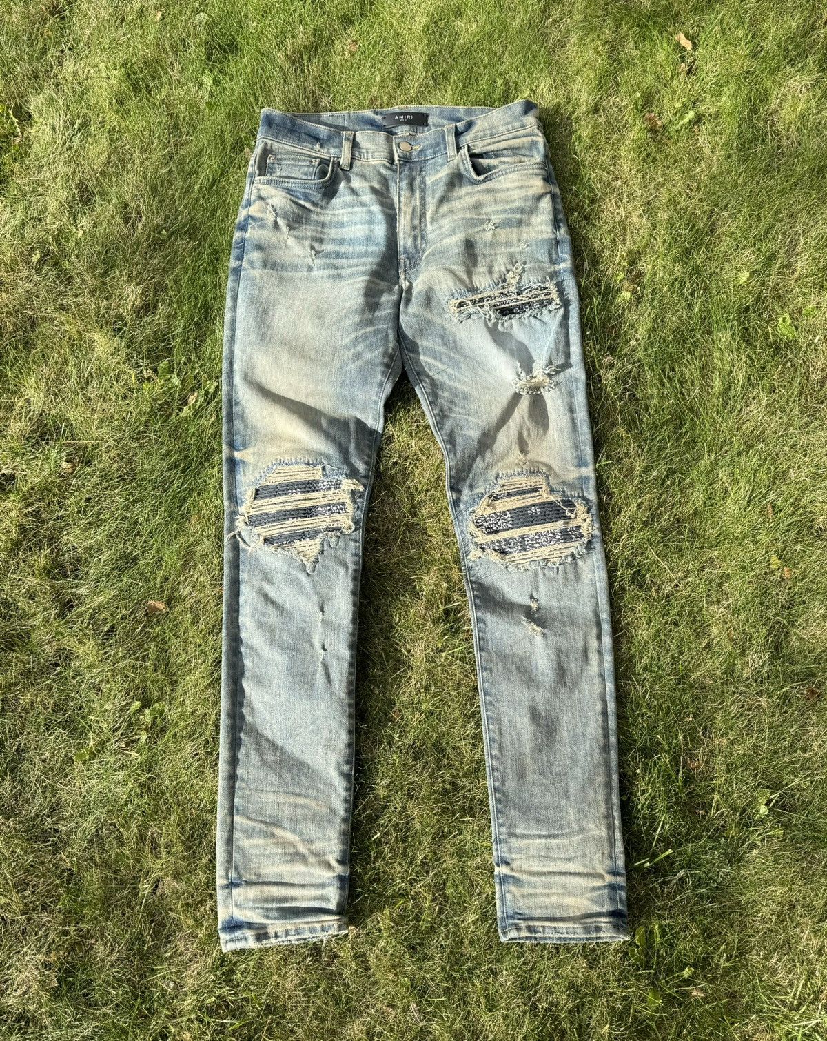 Amiri Amiri MX1 Bandana Jeans Size US 33 - 1 Thumbnail