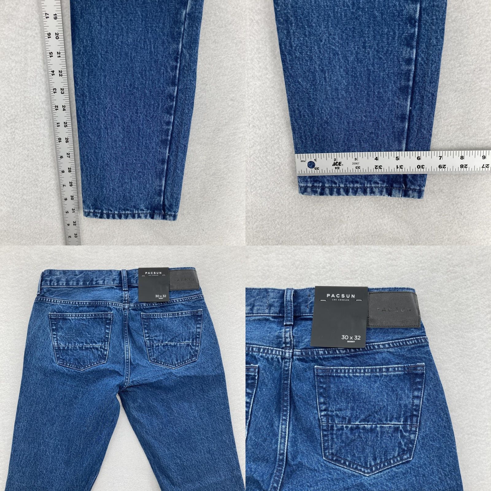 Pacsun PacSun Jeans Mens 30x32 Blue Skinny Fit Denim 5-Pocket Zip Fly Casual Classic Size US 30 / EU 46 - 8 Thumbnail