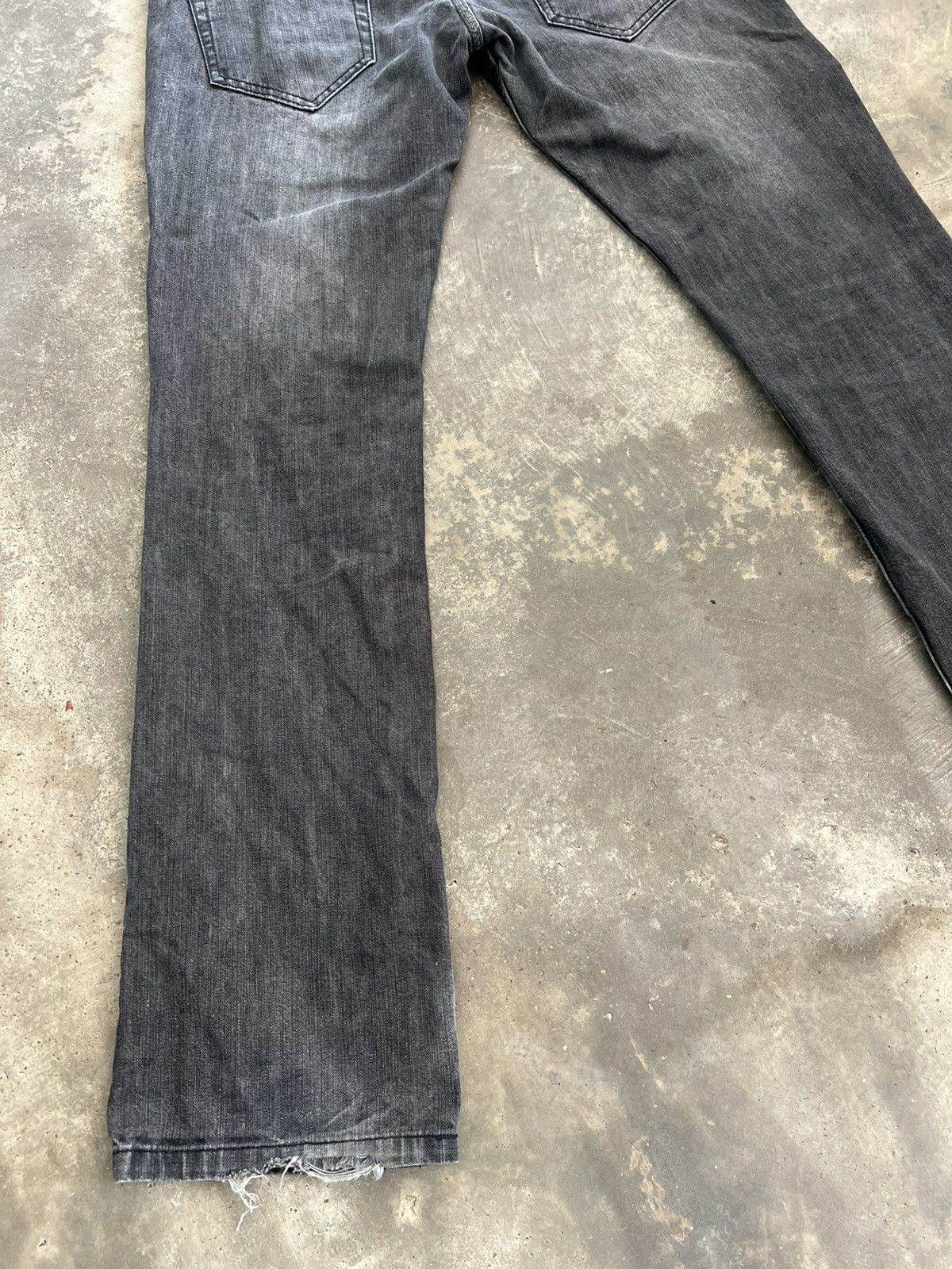 Nicole Club Vintage Nicole Club Hideaways Distressed Black Denim Size US 33 - 18 Thumbnail