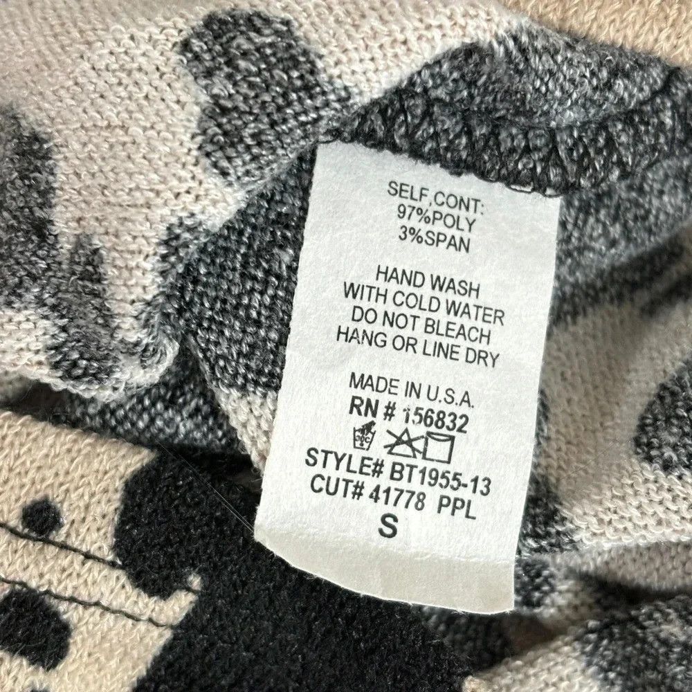 Other Bibi Animal Print Dolman Sweater NWT Size S / US 4 / IT 40 - 4 Thumbnail