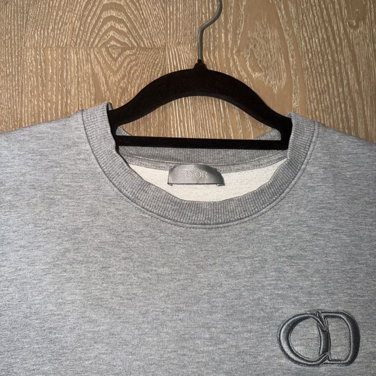 Dior Sz L Dior Homme CD Logo Stitch Sweatshirt mojos1436 Size US L / EU 52-54 / 3 - 2 Thumbnail