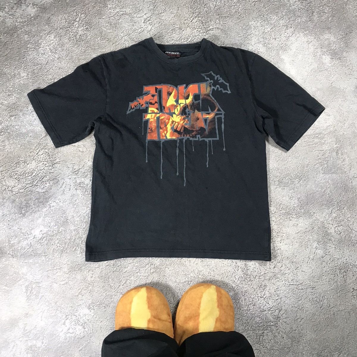 Vintage Vintage Y2K Graphic Tee Bones Horror Streetwear Grunge S Size US S / EU 44-46 / 1 - 1 Thumbnail
