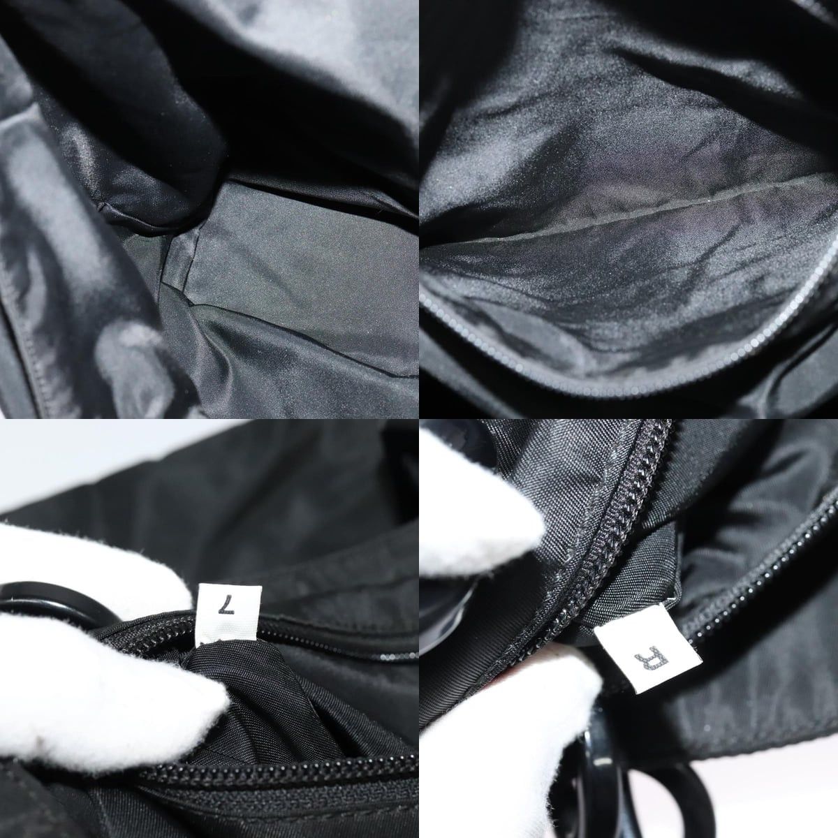 Prada PRADA Hand Bag Nylon Black Silver Size ONE SIZE - 12 Thumbnail