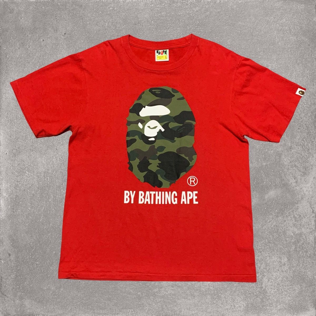 Bape Large By Bathing Ape 1st Camo Red Tee, image size:1200x1200