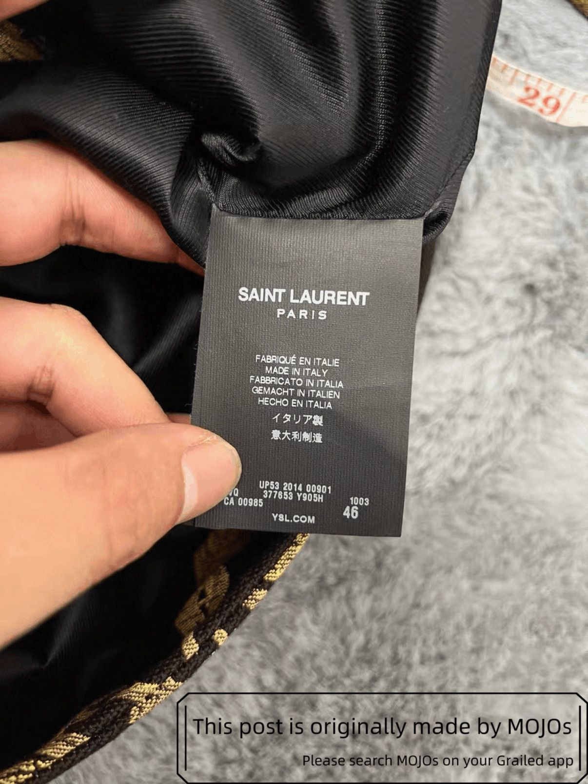 Saint Laurent Paris Sz 46 Saint Laurent Paris 15SS Dragon Pattern Jacket mojos11 Size US S / EU 44-46 / 1 - 5 Thumbnail