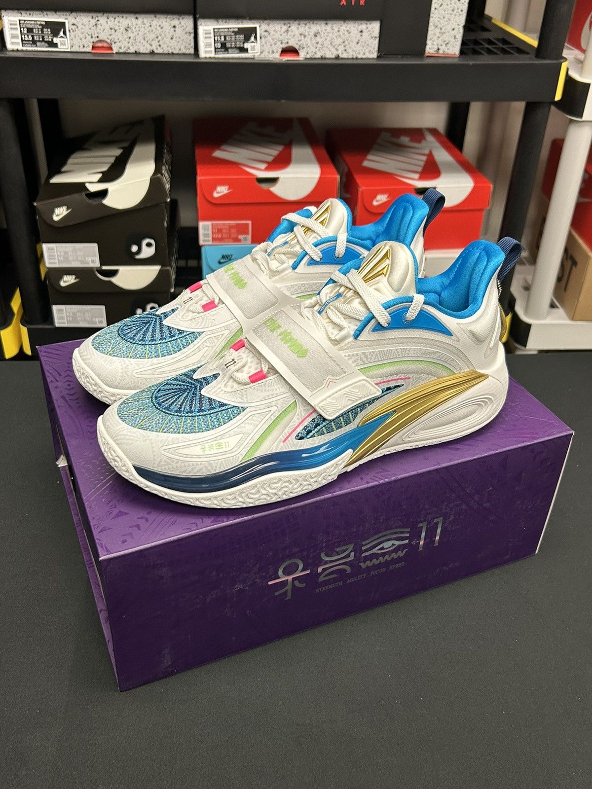 image of Anta Kai 1 Playoffs White / Size 12 / Ds Shoes, Men's