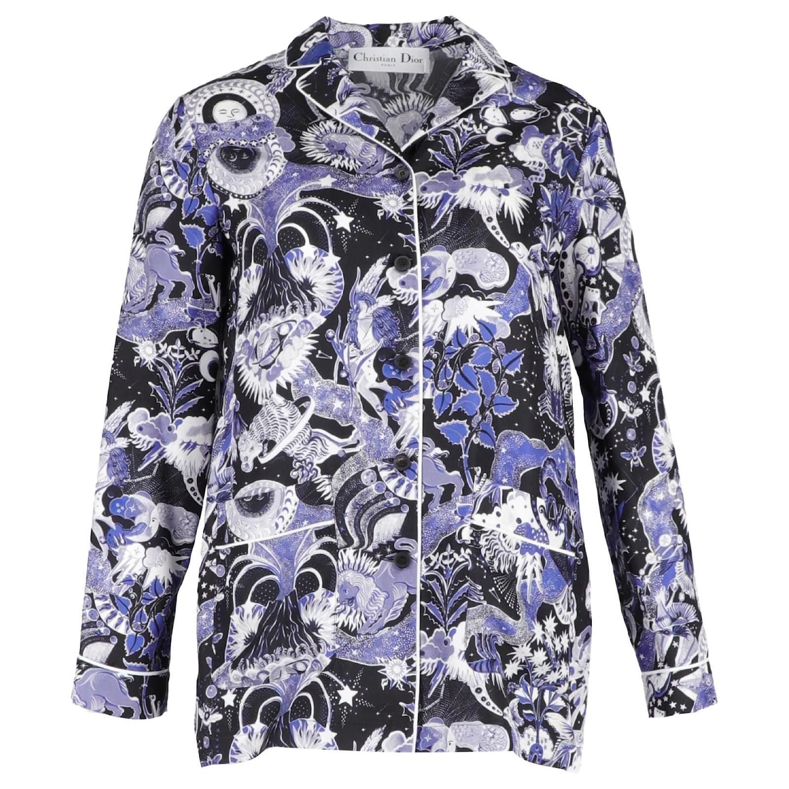 Dior o1y0825 Patterned Shirt in Multicolor Size XS / US 0-2 / IT 36-38 - 1 Thumbnail