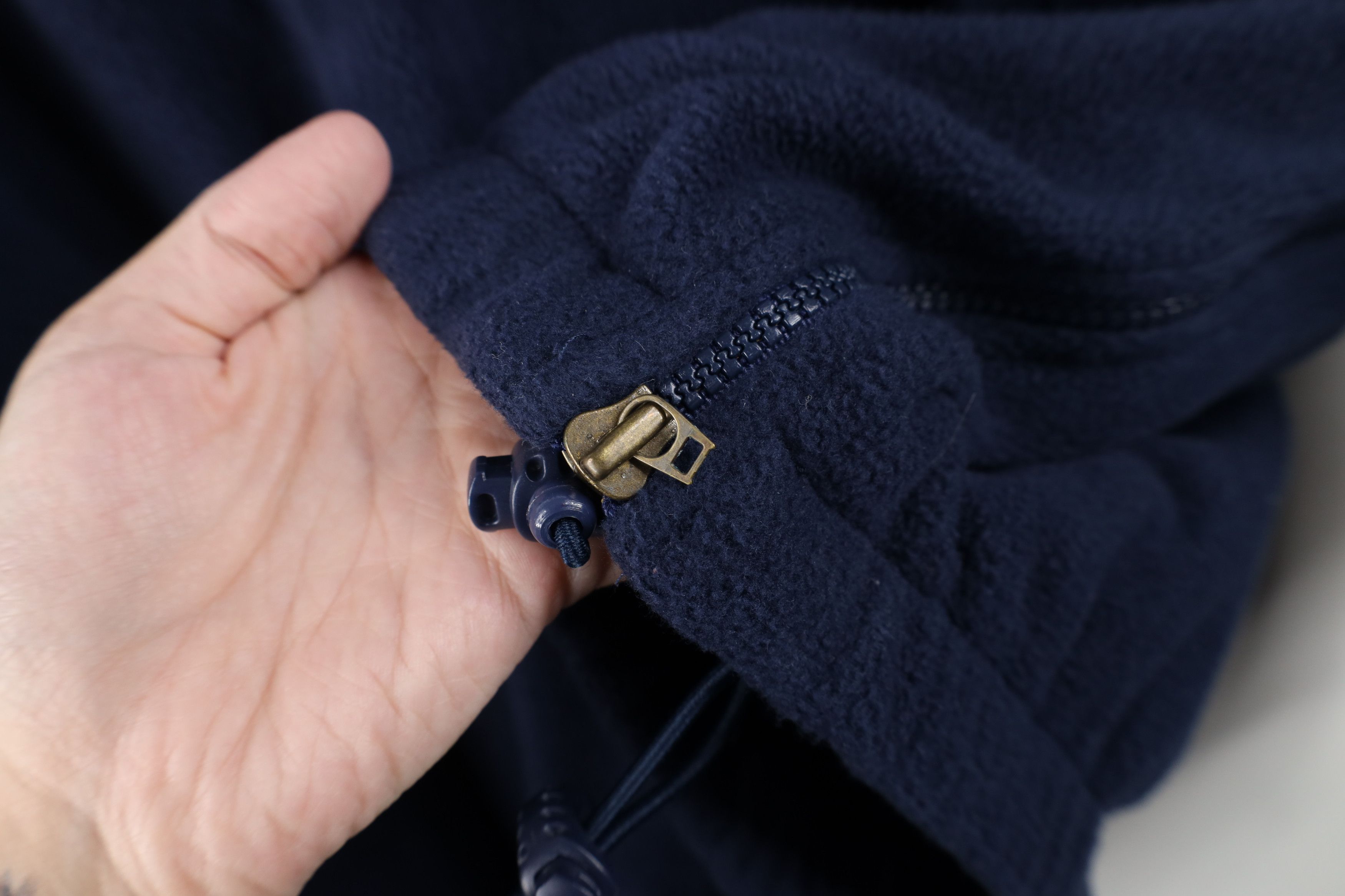Vintage Vintage 90s Bay Resort Half Zip Fleece Sweater Navy Blue Size US M / EU 48-50 / 2 - 7 Thumbnail