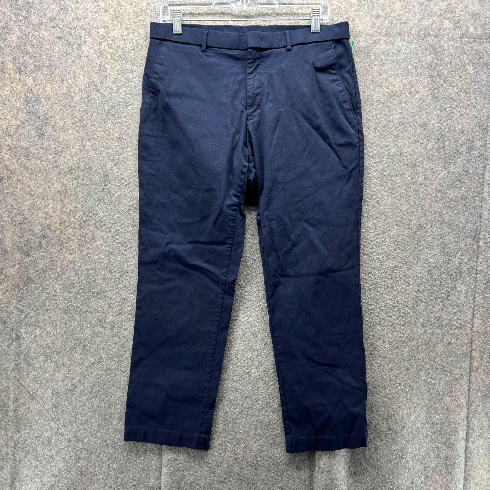 Tommy Hilfiger VINTAGE Tommy Hilfiger Pants Mens 32 Blue Chino Flat Front Cotton Trousers Regular Straight Front(32) Navy Brown? Size US 32 / EU 48 - 2 Thumbnail