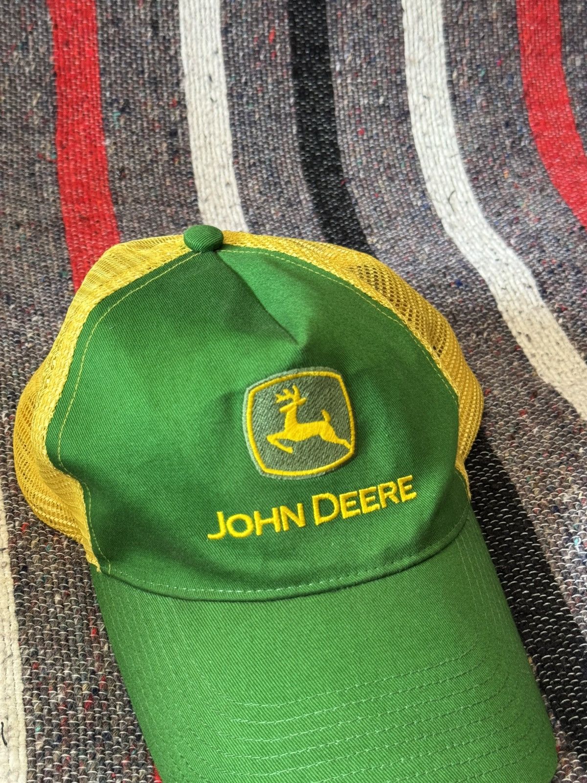 Vintage Vintage 00’s John Deere Rare Worker Trucker Hat Size ONE SIZE - 3 Thumbnail