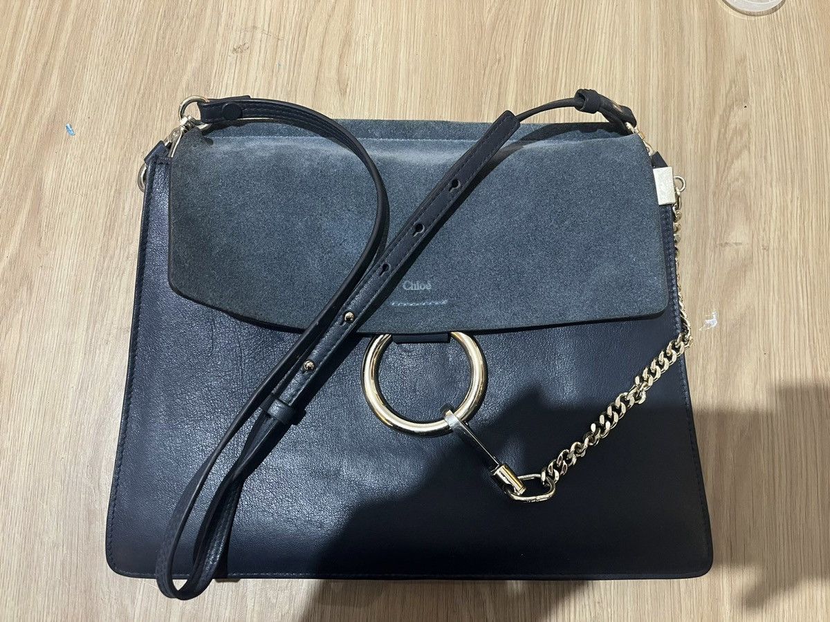 Chloe chloe faye medium shoulder bag blue original like new Size ONE SIZE - 1 Thumbnail