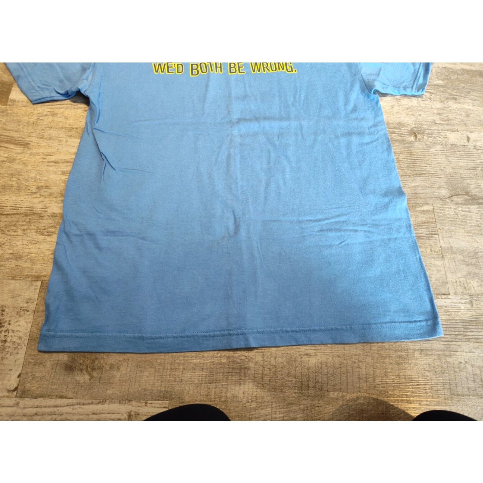 Both VINTAGE Top Heavy T-Shirt Mens Blue Size L Regular Fit Short Sleeve Round Neck Funny Y2K Theme Size US L / EU 52-54 / 3 - 3 Thumbnail