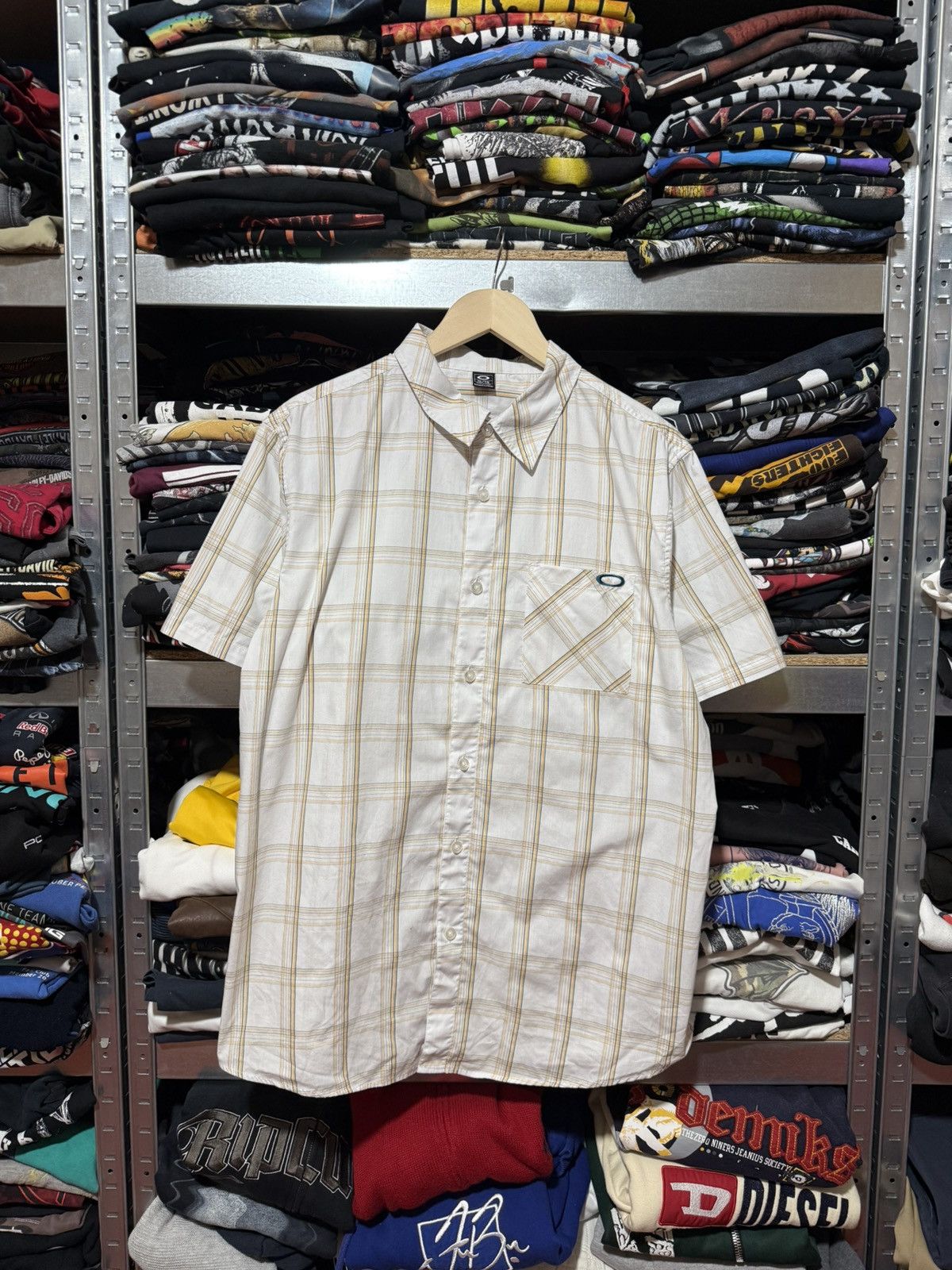 Oakley Vintage Oakley Software Button Shirt Short Sleeve Y2K Hype Size US XXL / EU 58 / 5 - 1 Thumbnail