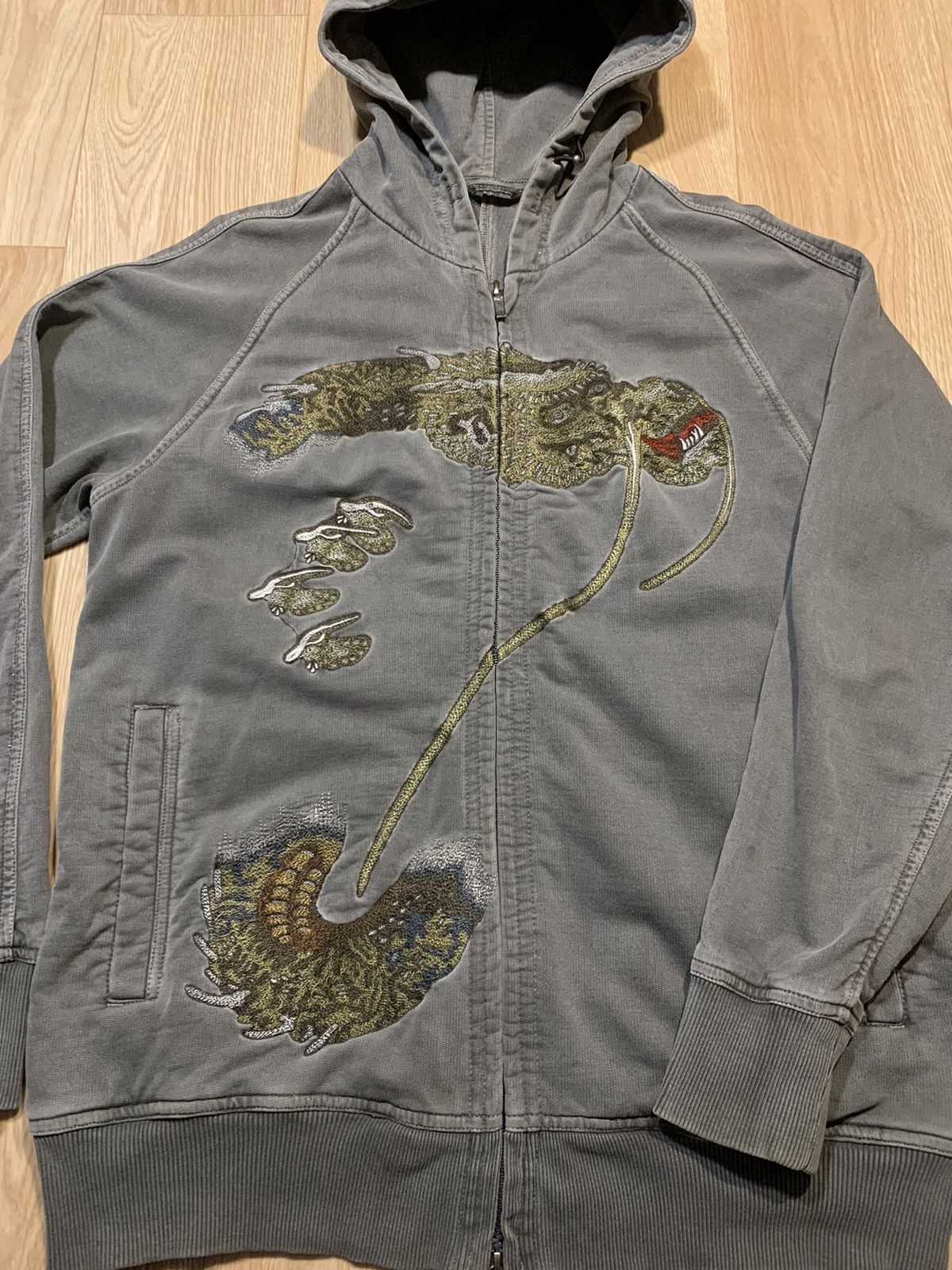 Maharishi Rare Maharishi Dragon Embroidered Logo Y2K Zip Hoodie Size US M / EU 48-50 / 2 - 6 Thumbnail
