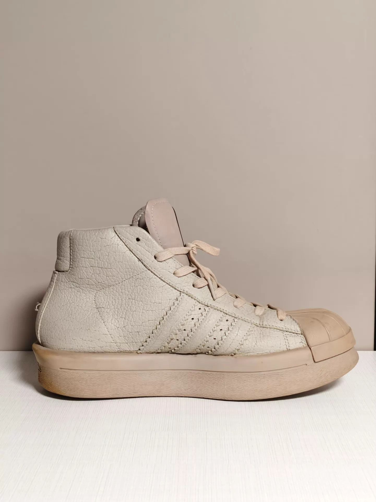 Rick Owens Rick Owens x adidas Superstar Platform Sneaker 43 Size US 9.5 / EU 42-43 - 6 Thumbnail