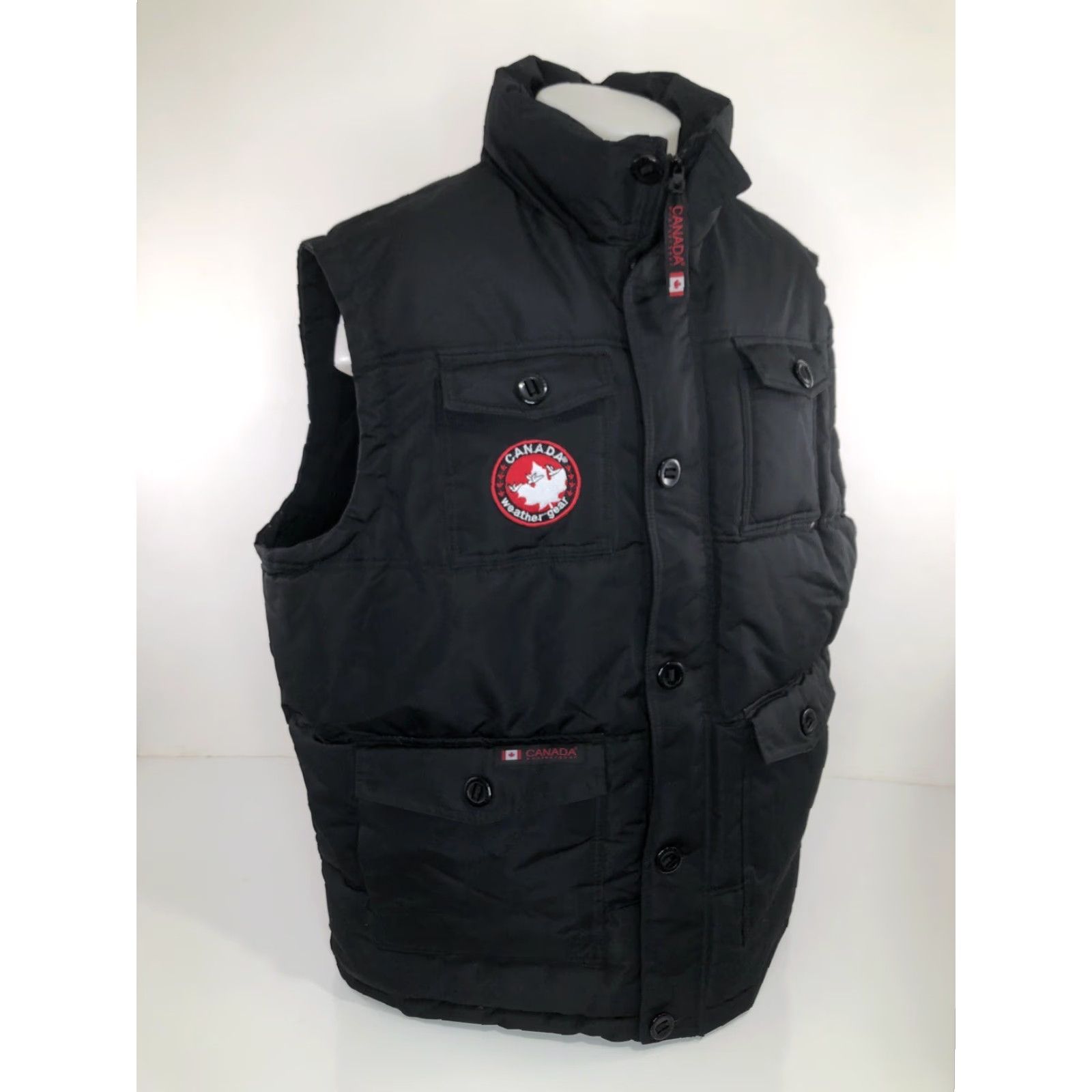 Vintage Canada Weather Gear Vest - Embroidered Insulated Heavy Duty XXL - Black - Men - 2XL - Vest Size US XXL / EU 58 / 5 - 3 Thumbnail