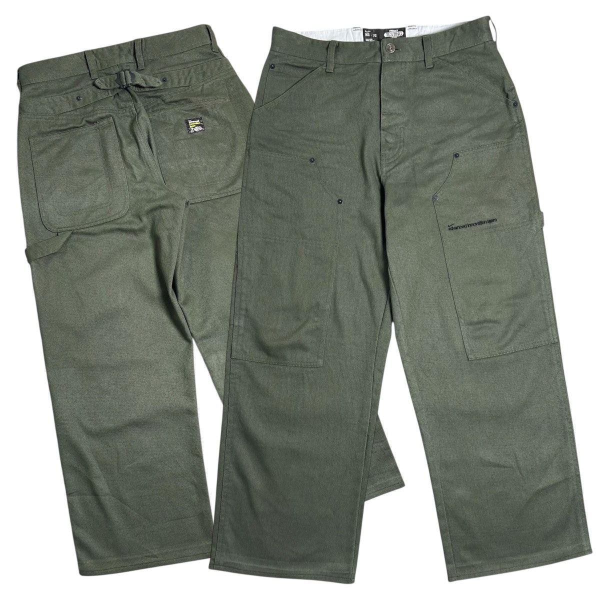 Nike Early 2000's Nike Advance Innovation Team Carpenter Pants Size US 31 - 1 Thumbnail