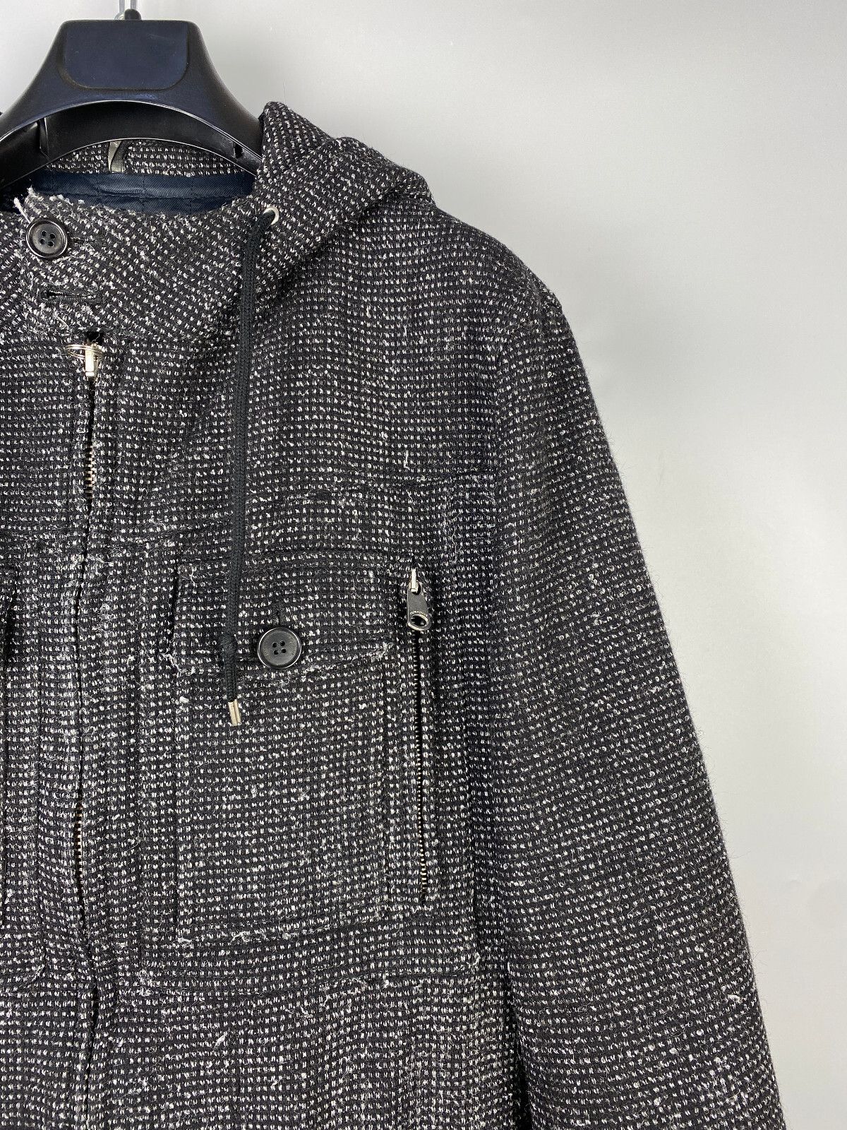 Dior Dior Kris Ban Assche 08AW Knit Hooded Bomber Jacket Size US L / EU 52-54 / 3 - 5 Thumbnail