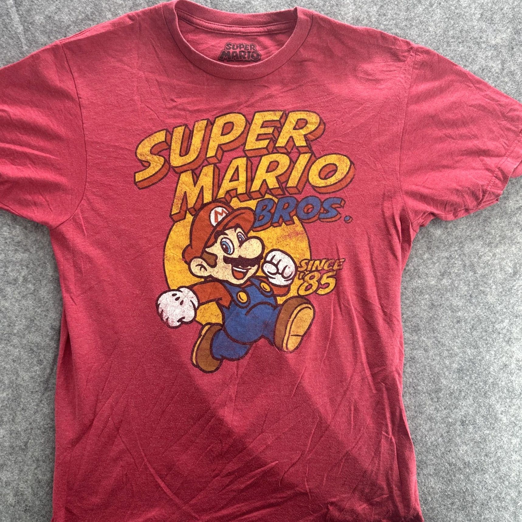 Nintendo VINTAGE Super Mario Bros Shirt Mens Medium Red Since 85 Nintendo Video Game Tee Graphic Size US M / EU 48-50 / 2 - 3 Thumbnail