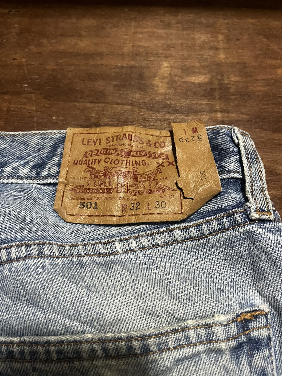 Levi's Vintage Clothing Vintage Levis 501 distressed Size US 32 / EU 48 - 11 Thumbnail