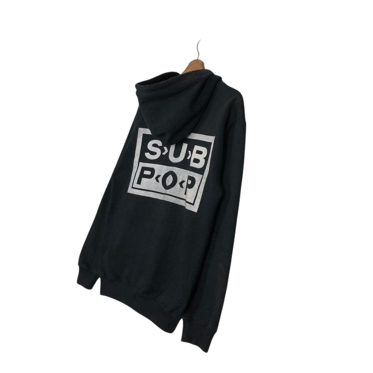 Band Tees 🔥VINTAGE ZIPPER HOODIE SUB POP BIG LOGO SPELL OUT Size US S / EU 44-46 / 1 - 13 Thumbnail