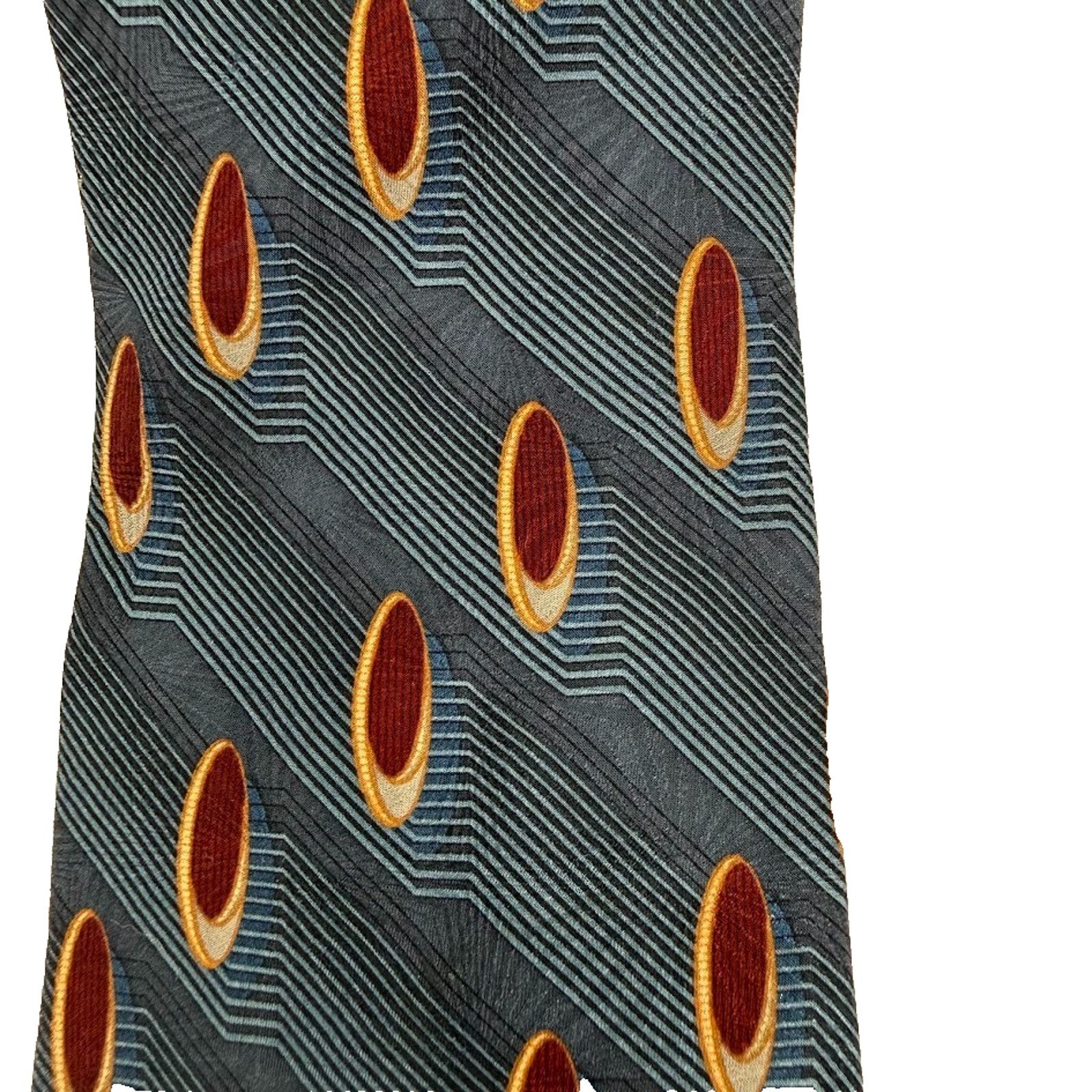 Bill Blass Vintage Bill Blass Black Label Silk Tie Geometric Size ONE SIZE - 5 Thumbnail