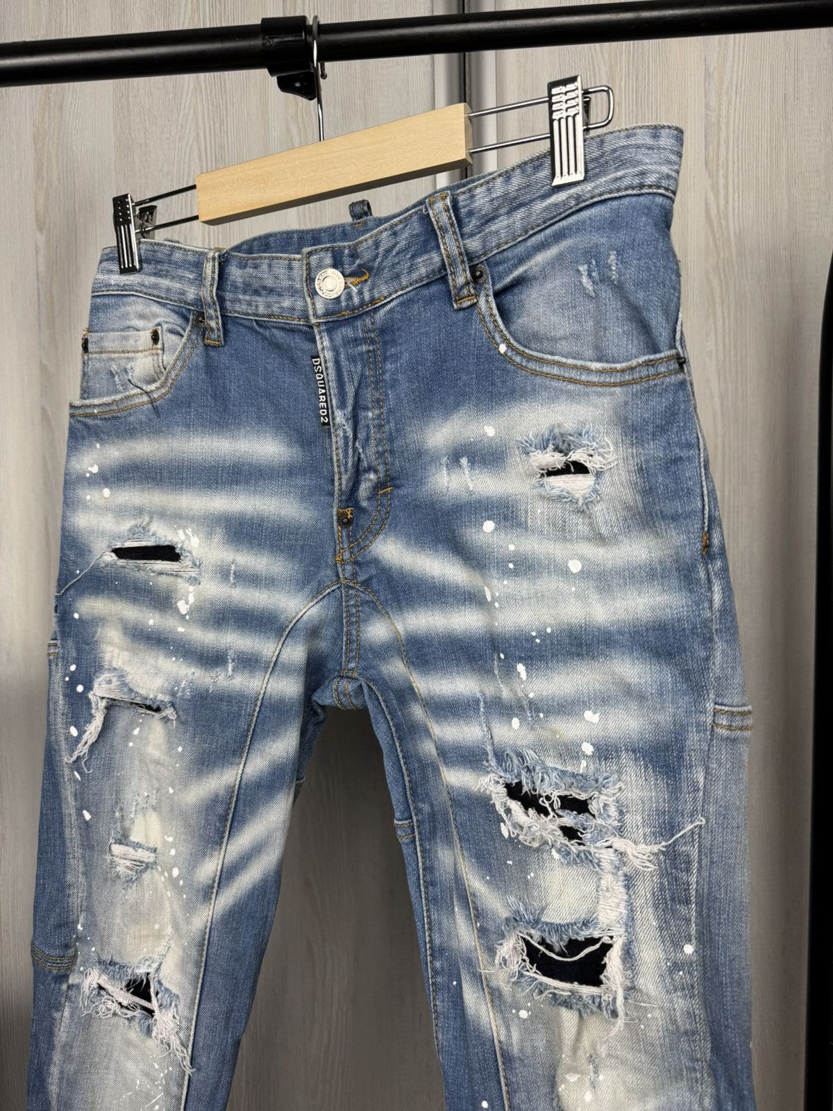 Dsquared2 Dsquared2 classic kenny twist jeans faded distressed Size US 30 / EU 46 - 6 Thumbnail