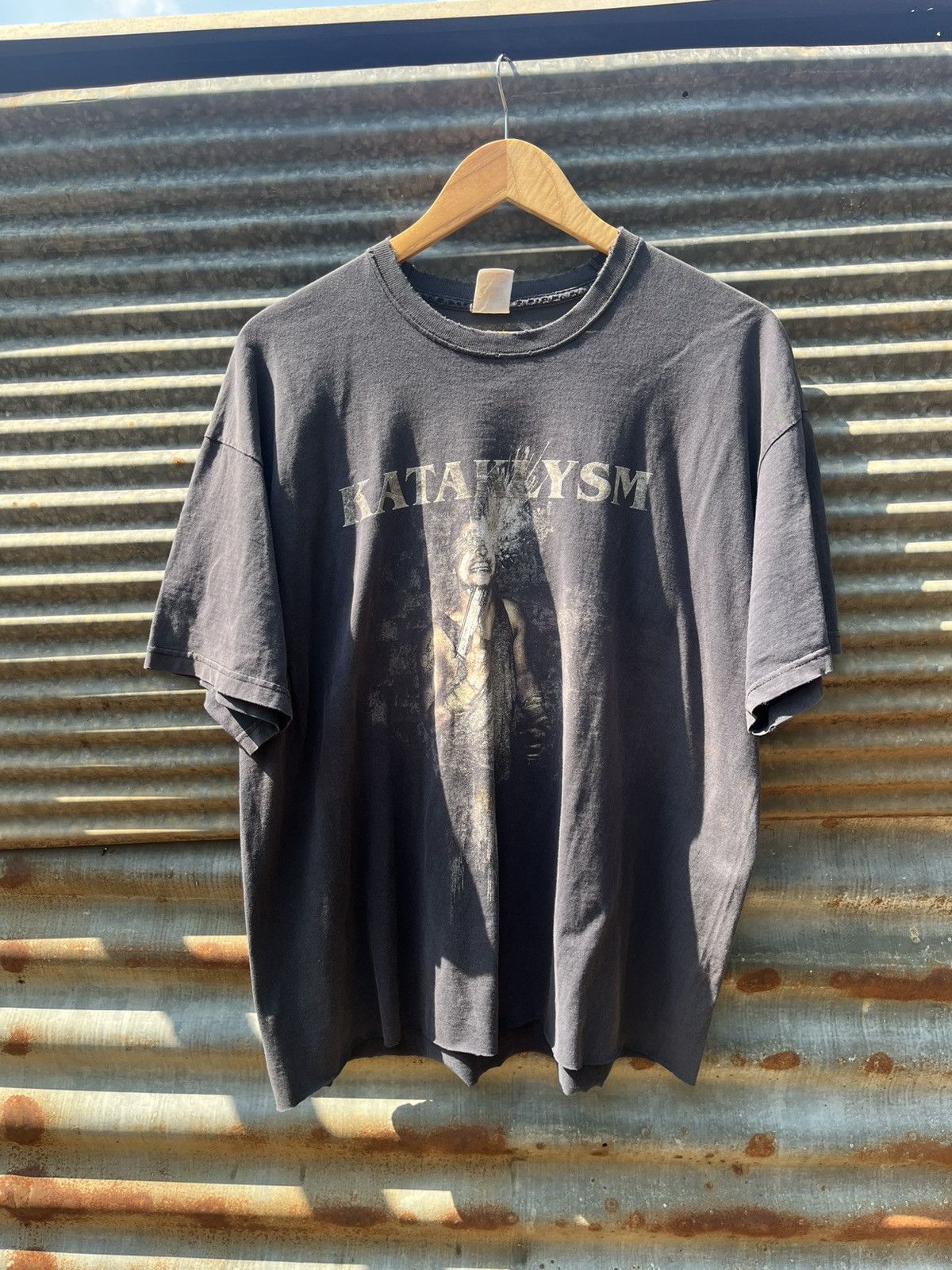 Vintage Thrashed kataklysm tour tee Distressed Size US XL / EU 56 / 4 - 1 Thumbnail